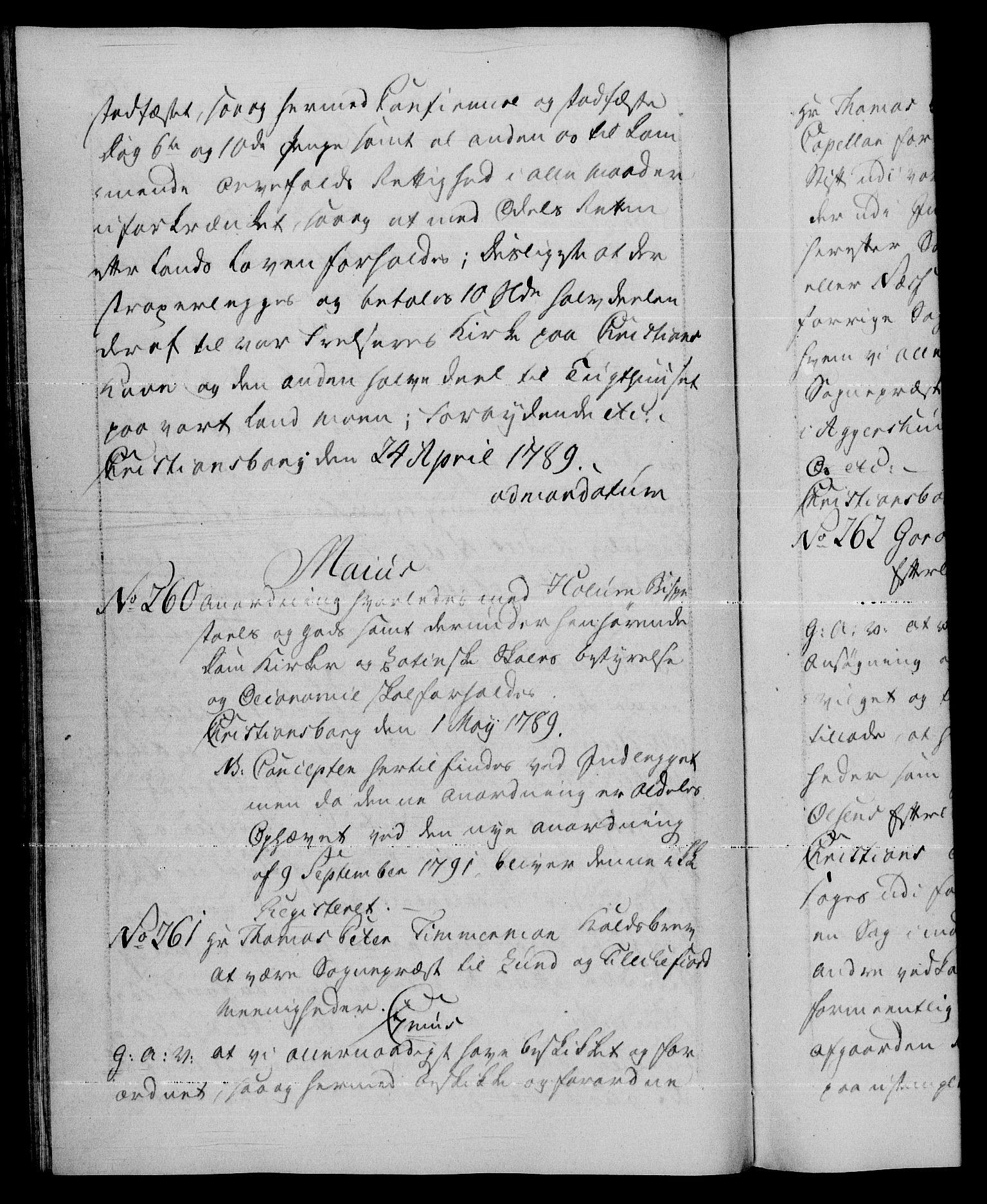 Danske Kanselli 1572-1799, RA/EA-3023/F/Fc/Fca/Fcaa/L0052: Norske registre, 1788-1789, s. 568b