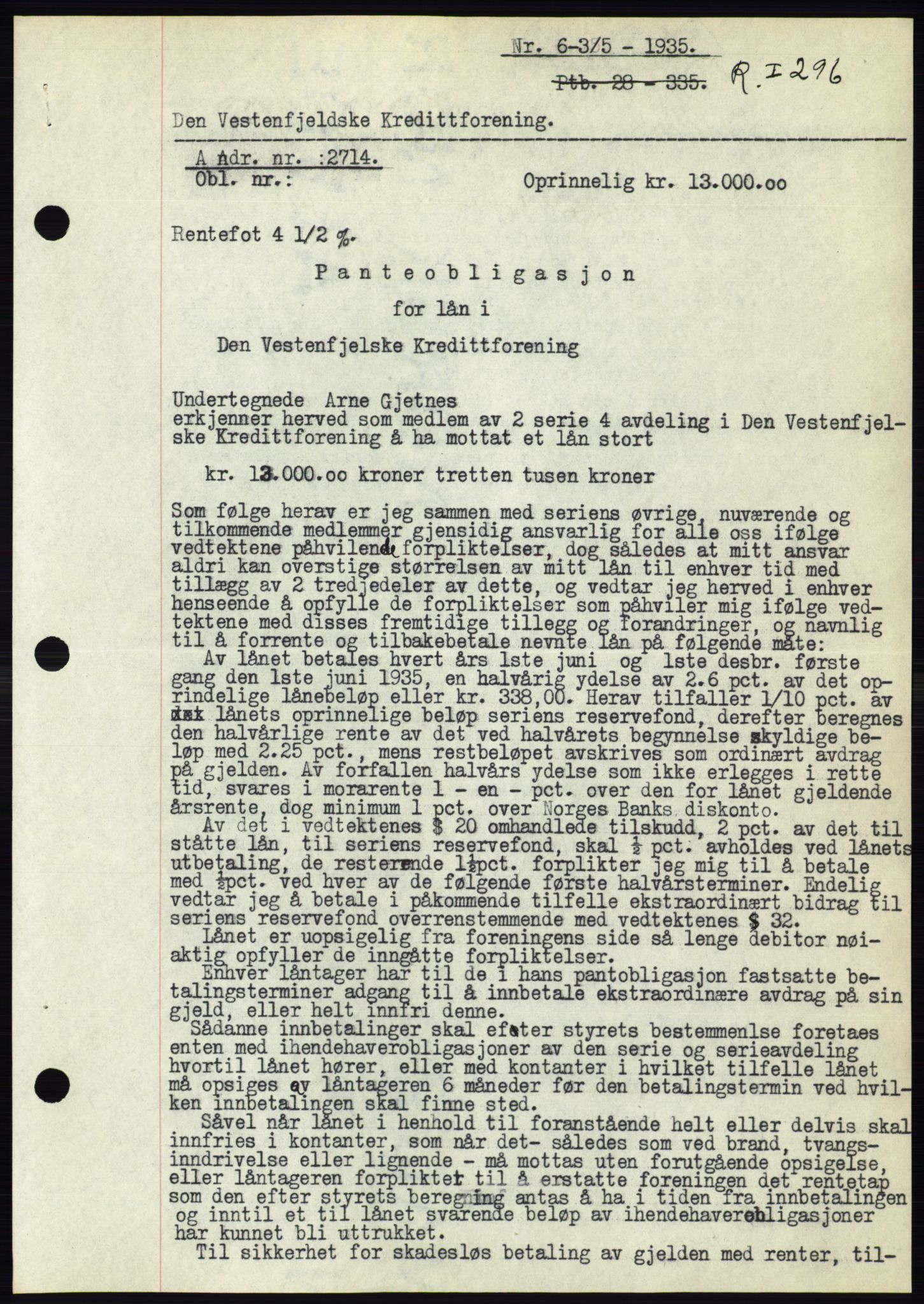 Ålesund byfogd, SAT/A-4384: Pantebok nr. 32, 1934-1935, Tingl.dato: 03.05.1935
