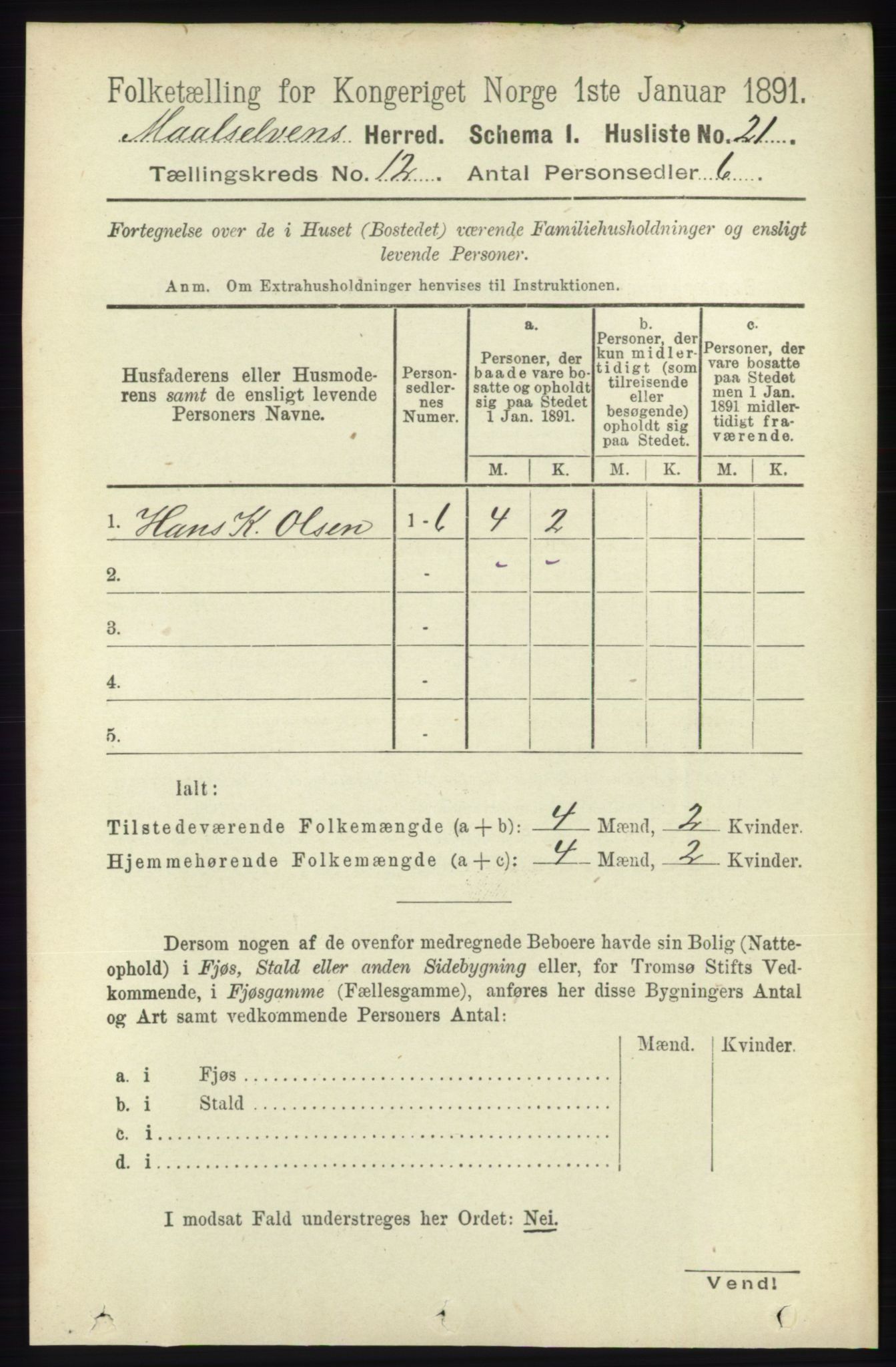 RA, Folketelling 1891 for 1924 Målselv herred, 1891, s. 3781