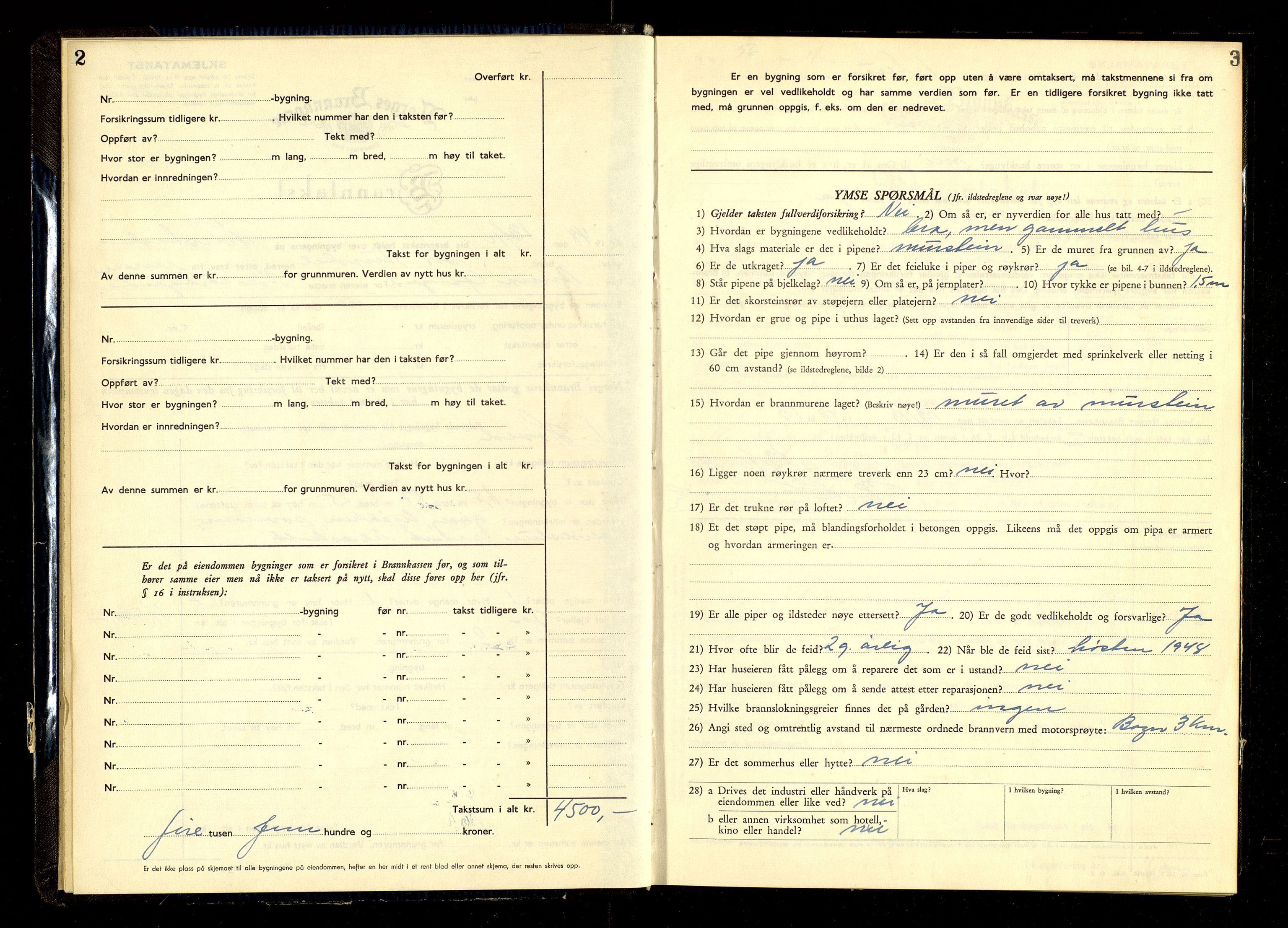 Norges Brannkasse, Sør-Aurdal, AV/SAH-NBRANA-054/F/L0006: Branntakstprotokoll, 1948-1954