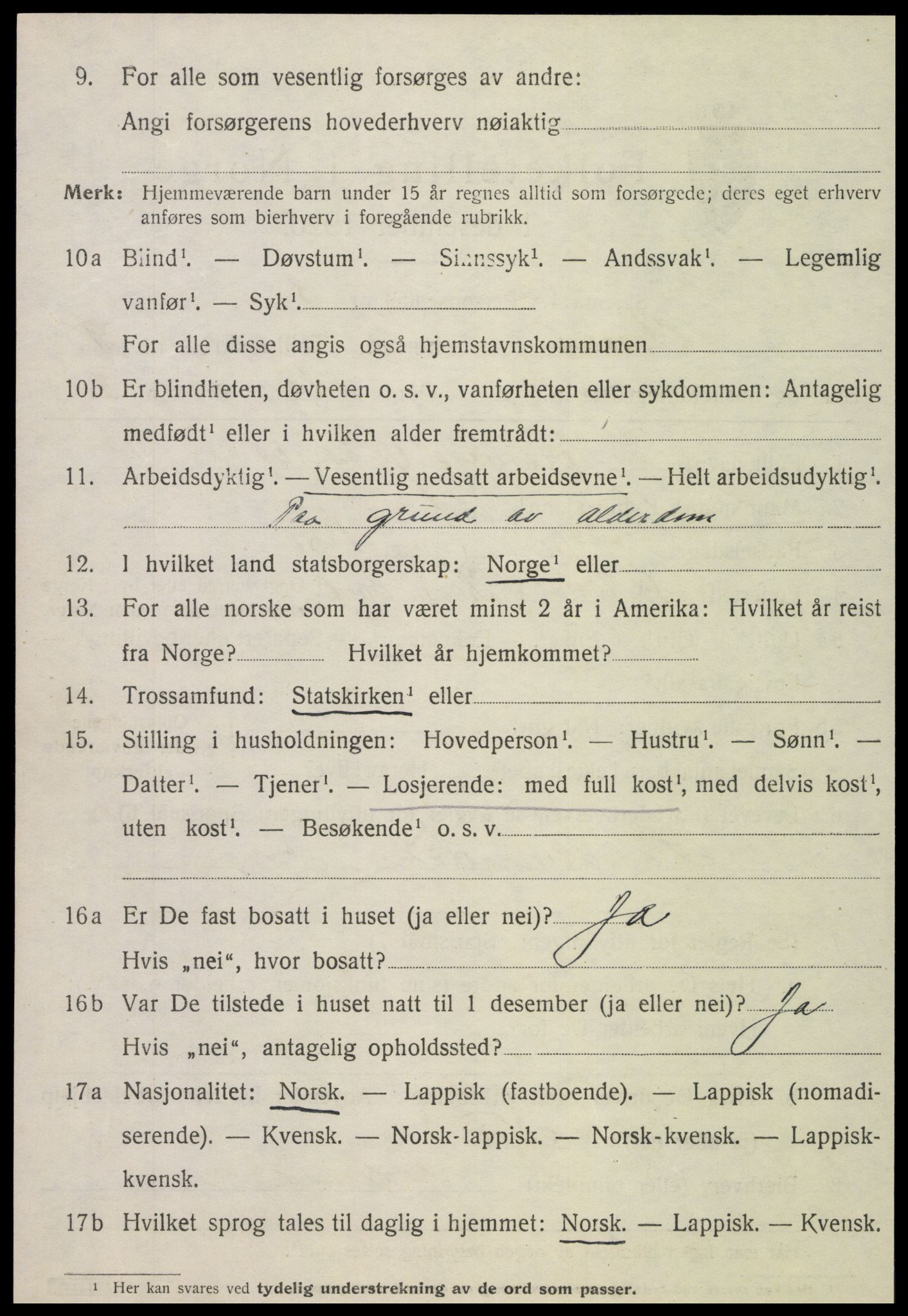 SAT, Folketelling 1920 for 1735 Kvam herred, 1920, s. 2336