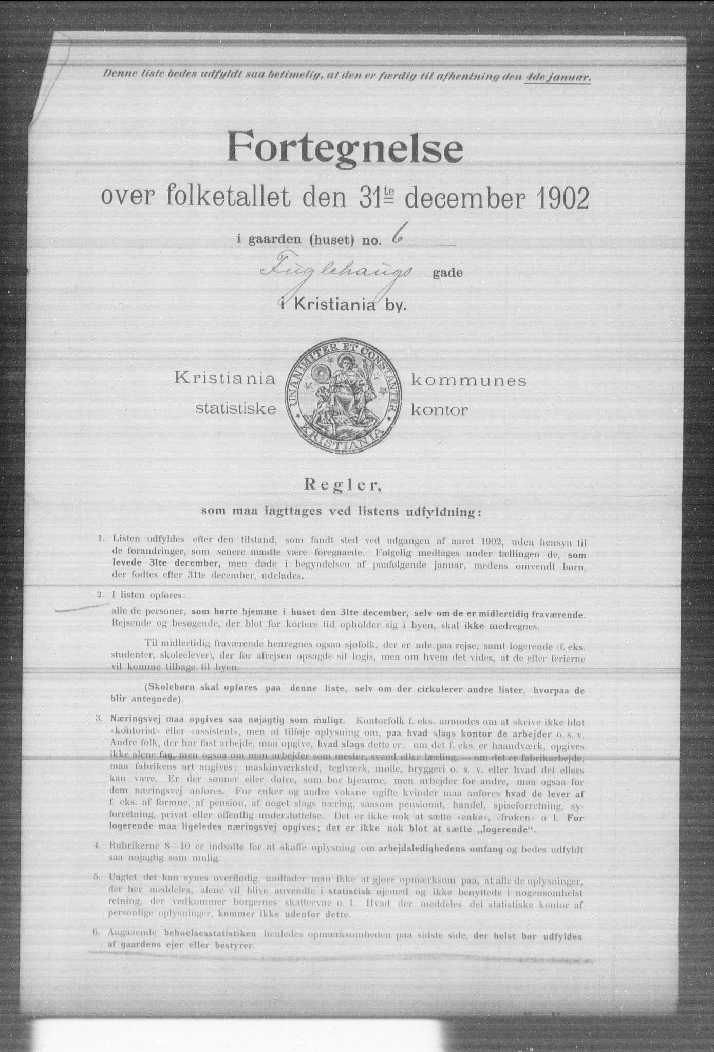 OBA, Kommunal folketelling 31.12.1902 for Kristiania kjøpstad, 1902, s. 5473