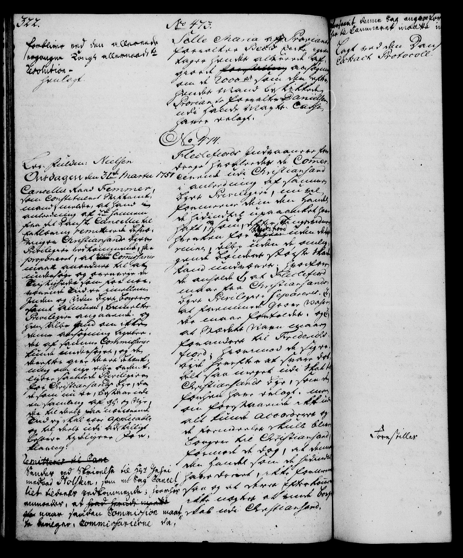 Rentekammeret, Kammerkanselliet, AV/RA-EA-3111/G/Gh/Gha/L0030: Norsk ekstraktmemorialprotokoll (merket RK 53.75), 1749-1751, s. 322