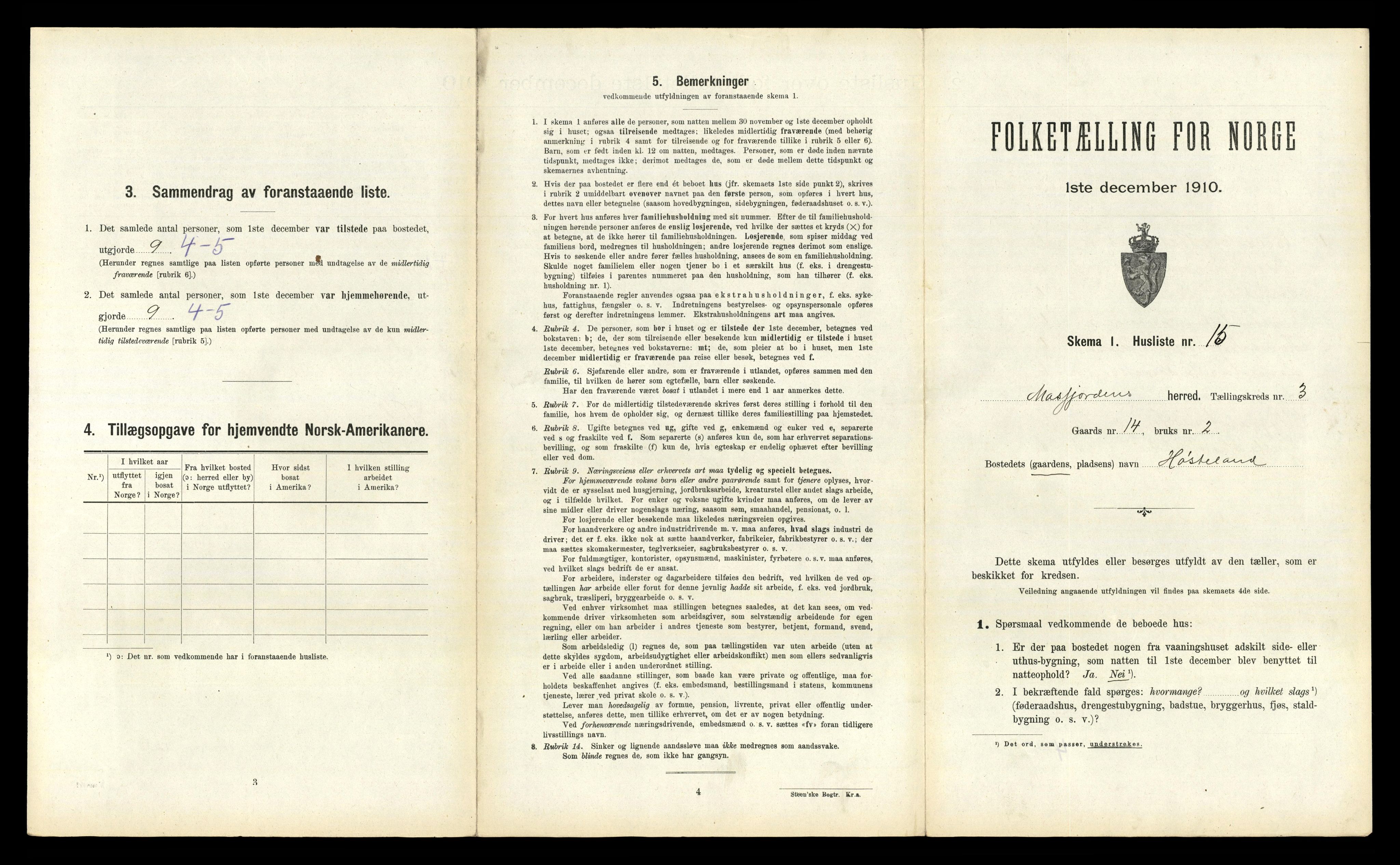 RA, Folketelling 1910 for 1266 Masfjorden herred, 1910, s. 222