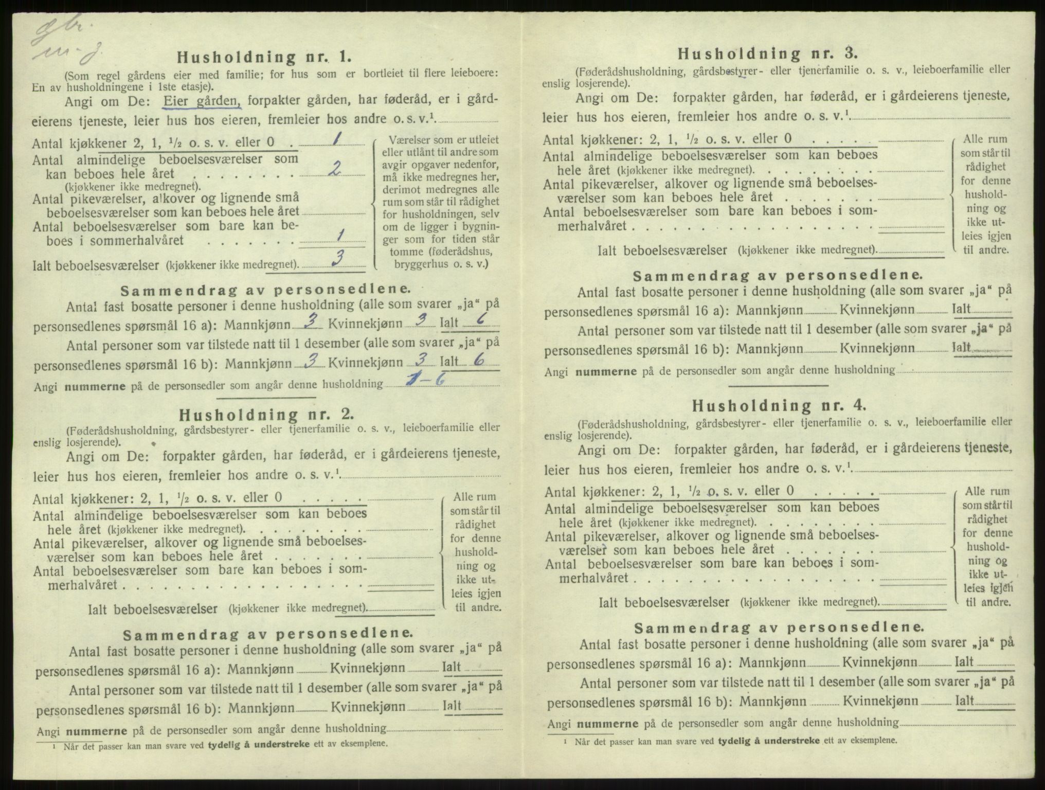 SAB, Folketelling 1920 for 1420 Sogndal herred, 1920, s. 865