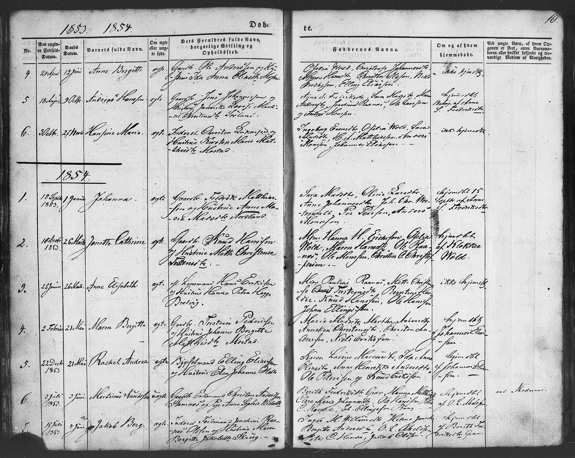 Ministerialprotokoller, klokkerbøker og fødselsregistre - Nordland, AV/SAT-A-1459/807/L0121: Ministerialbok nr. 807A04, 1846-1879, s. 10