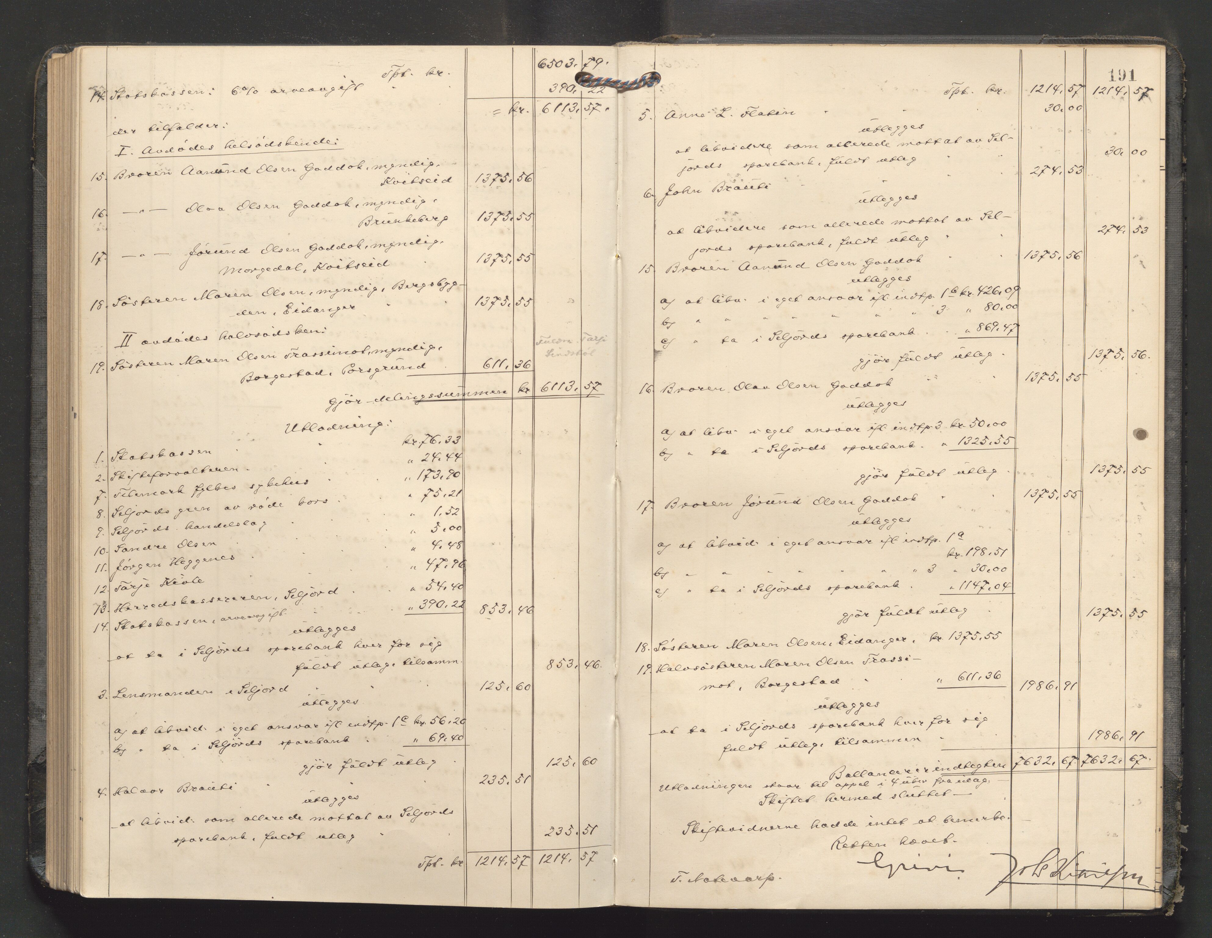 Nedre Telemark sorenskriveri, AV/SAKO-A-135/H/Hb/Hbe/L0008: Skifteutlodningsprotokoll, 1916-1922, s. 190b-191a
