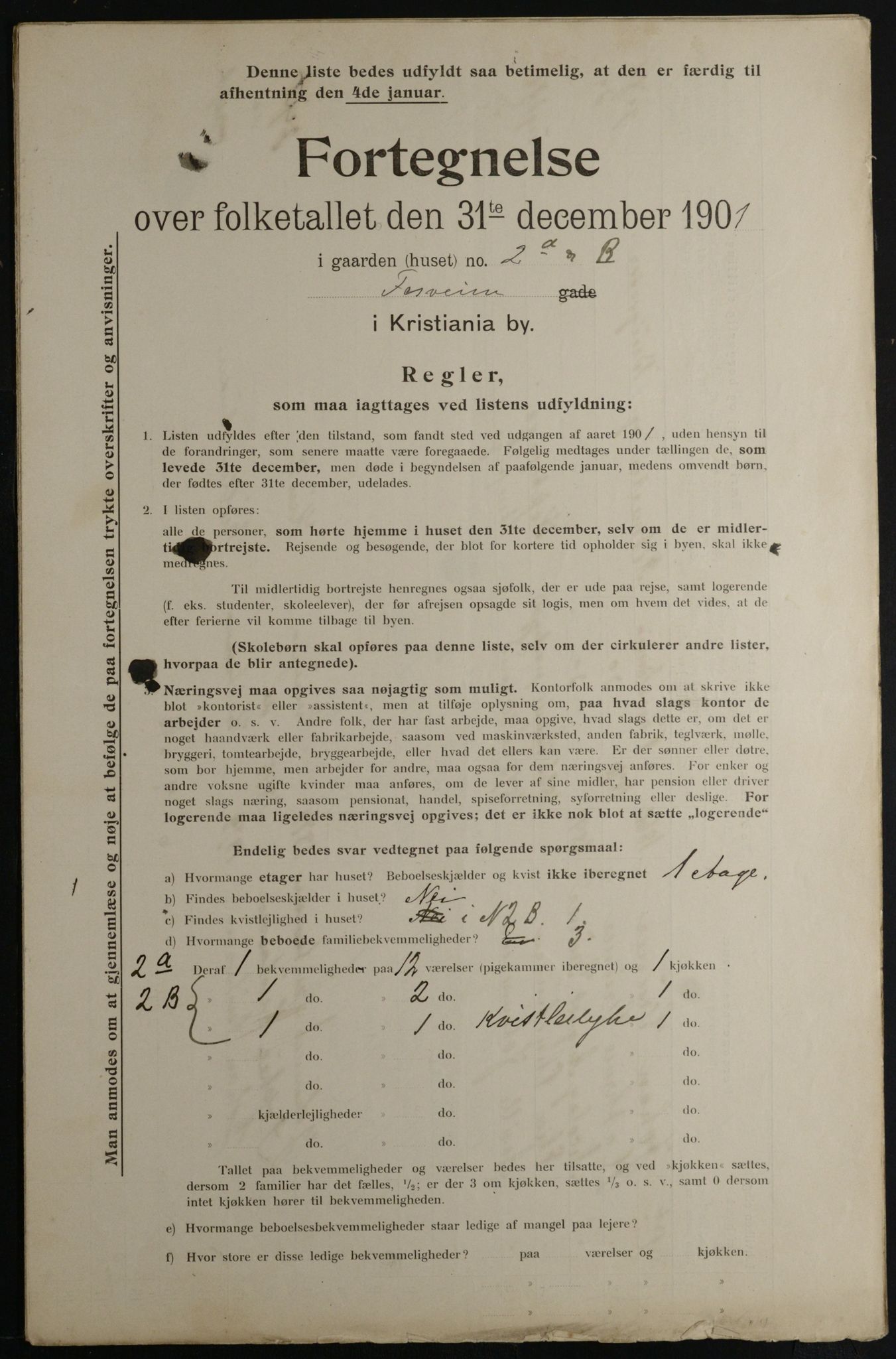 OBA, Kommunal folketelling 31.12.1901 for Kristiania kjøpstad, 1901, s. 4020