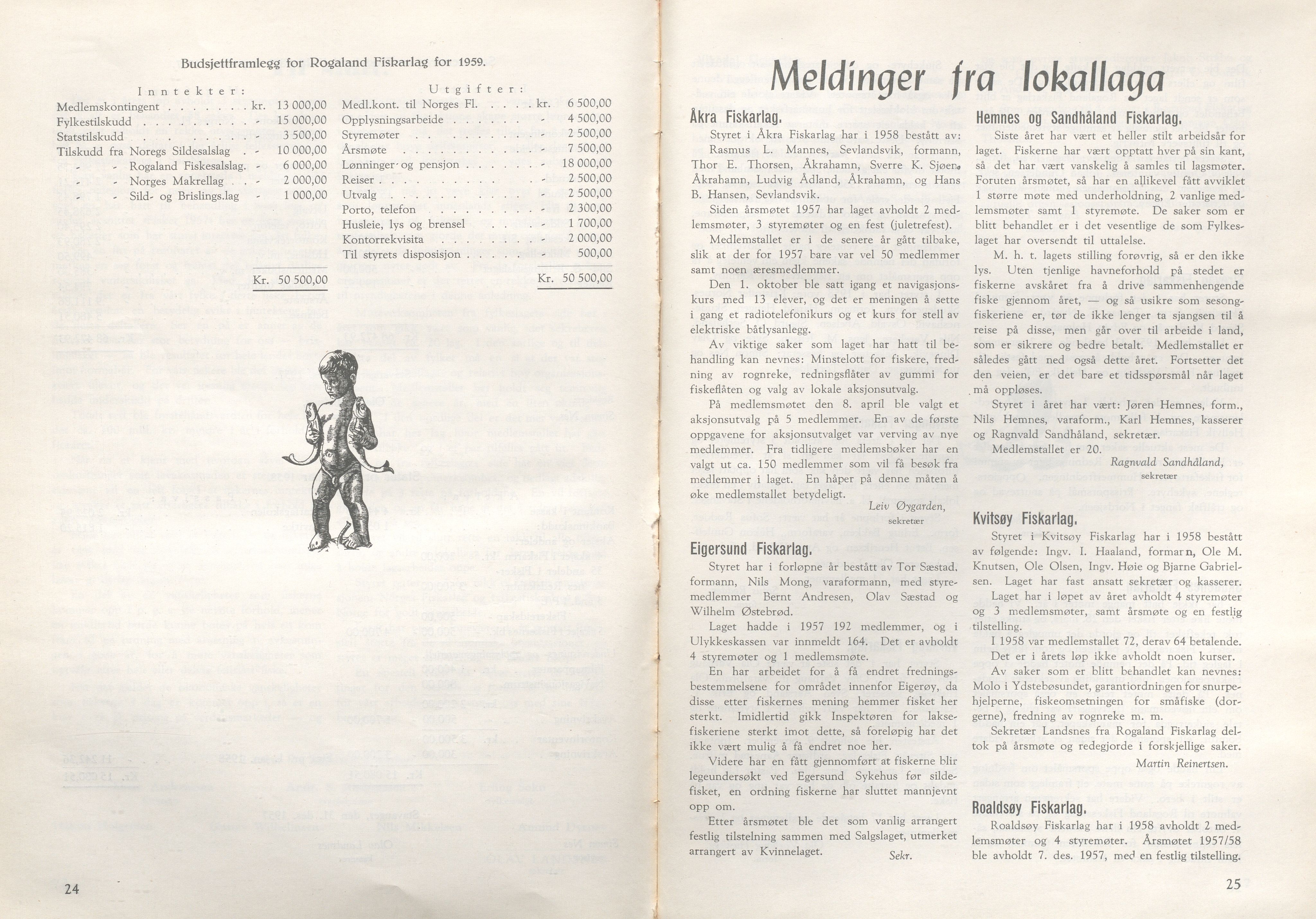 Rogaland fylkeskommune - Fylkesrådmannen , IKAR/A-900/A/Aa/Aaa/L0077: Møtebok , 1958, s. 24-25