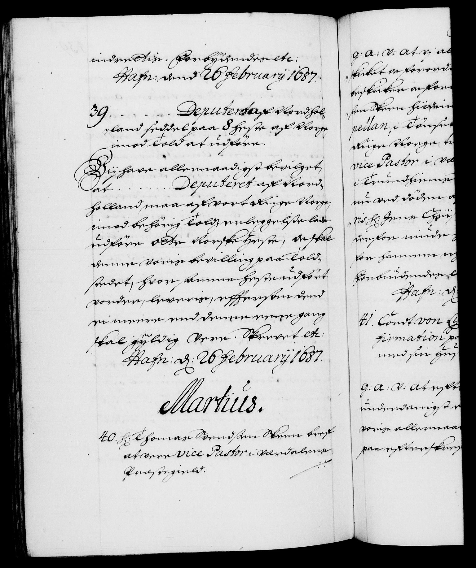 Danske Kanselli 1572-1799, RA/EA-3023/F/Fc/Fca/Fcaa/L0014: Norske registre (mikrofilm), 1685-1687, s. 439b