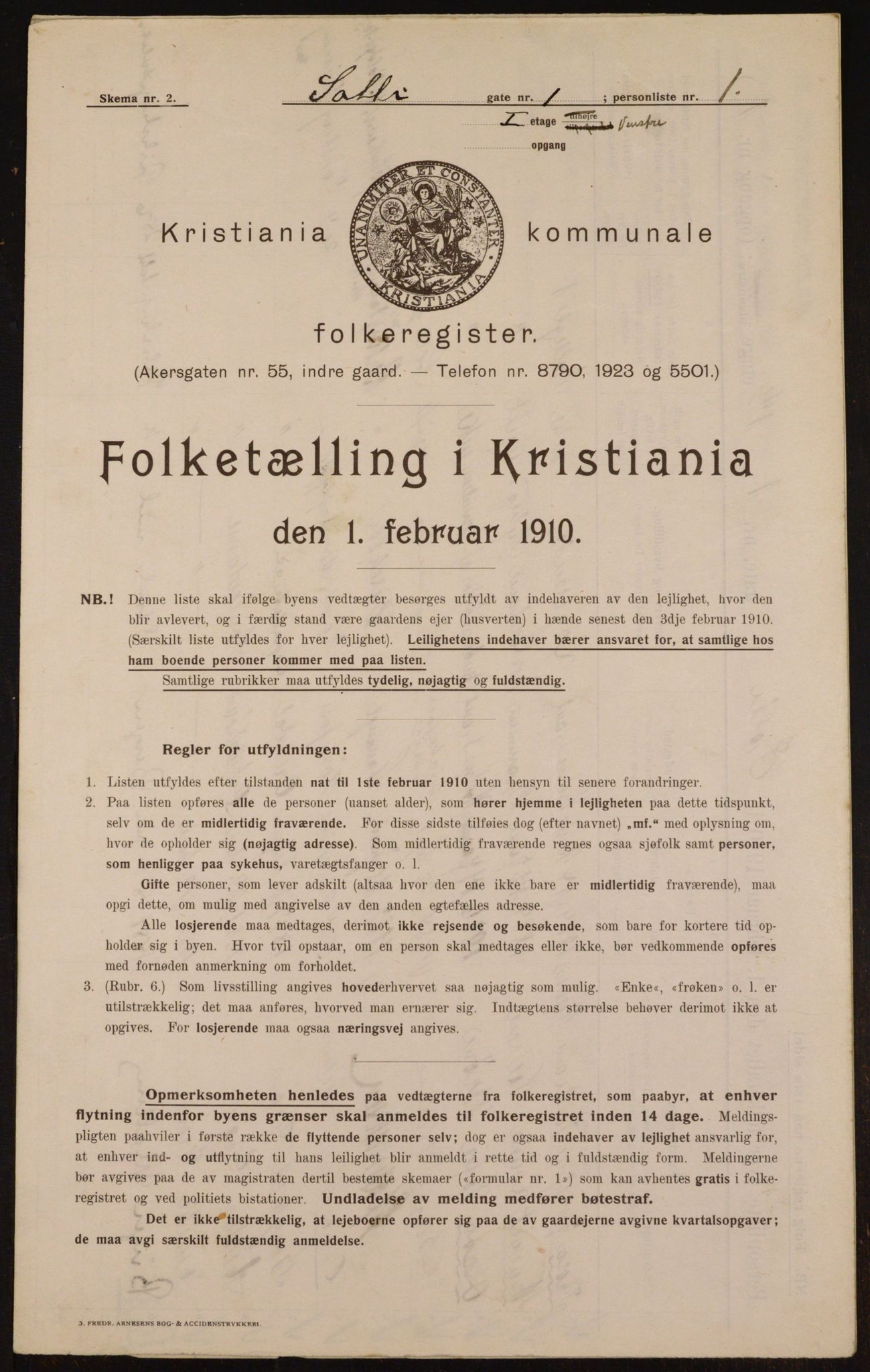 OBA, Kommunal folketelling 1.2.1910 for Kristiania, 1910, s. 94938