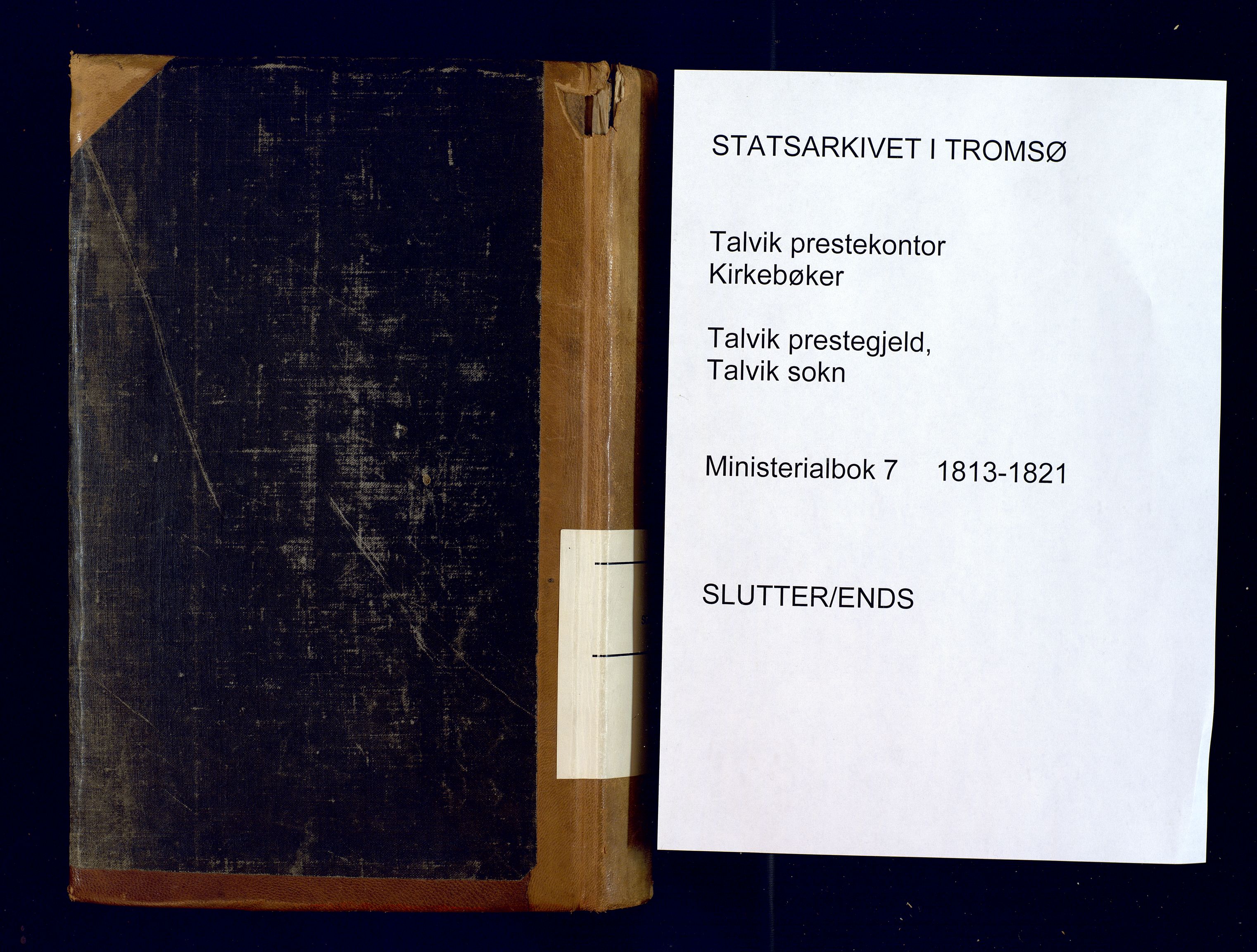 Talvik sokneprestkontor, AV/SATØ-S-1337/H/Ha/L0007kirke: Ministerialbok nr. 7, 1813-1821
