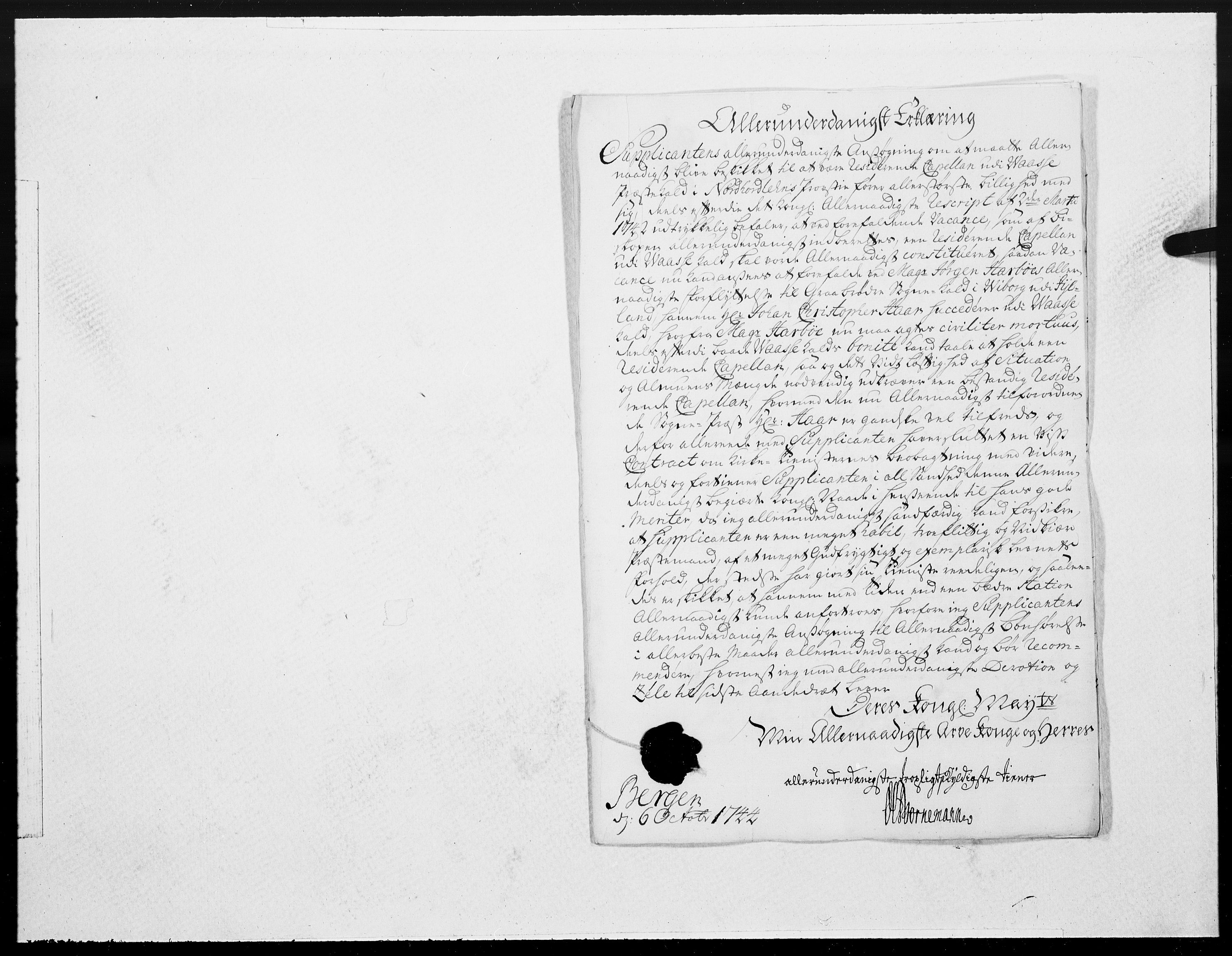 Danske Kanselli 1572-1799, RA/EA-3023/F/Fc/Fcc/Fcca/L0140: Norske innlegg 1572-1799, 1744, s. 453