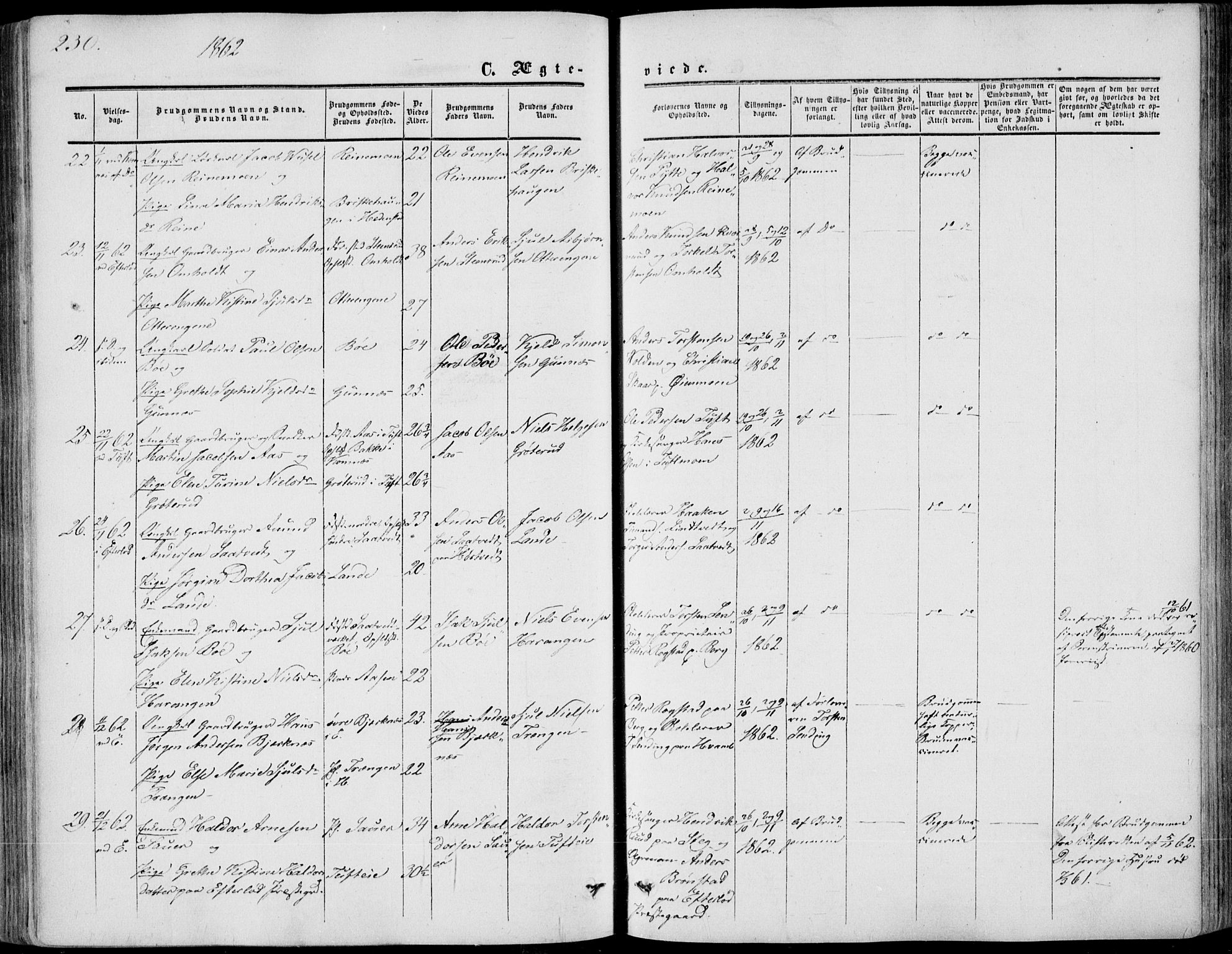 Sandsvær kirkebøker, SAKO/A-244/F/Fa/L0006: Ministerialbok nr. I 6, 1857-1868, s. 230