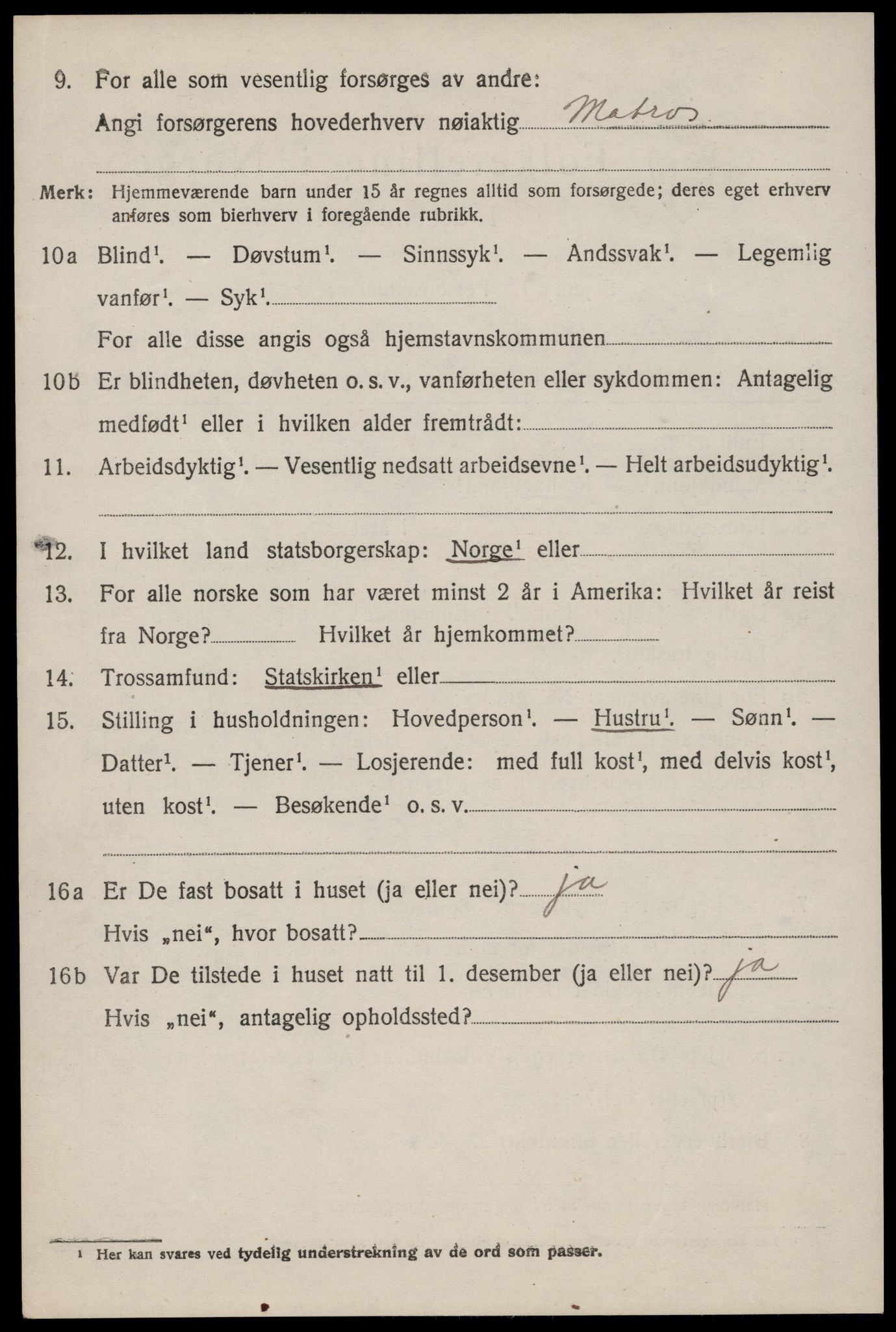 SAST, Folketelling 1920 for 1148 Stangaland herred, 1920, s. 2520
