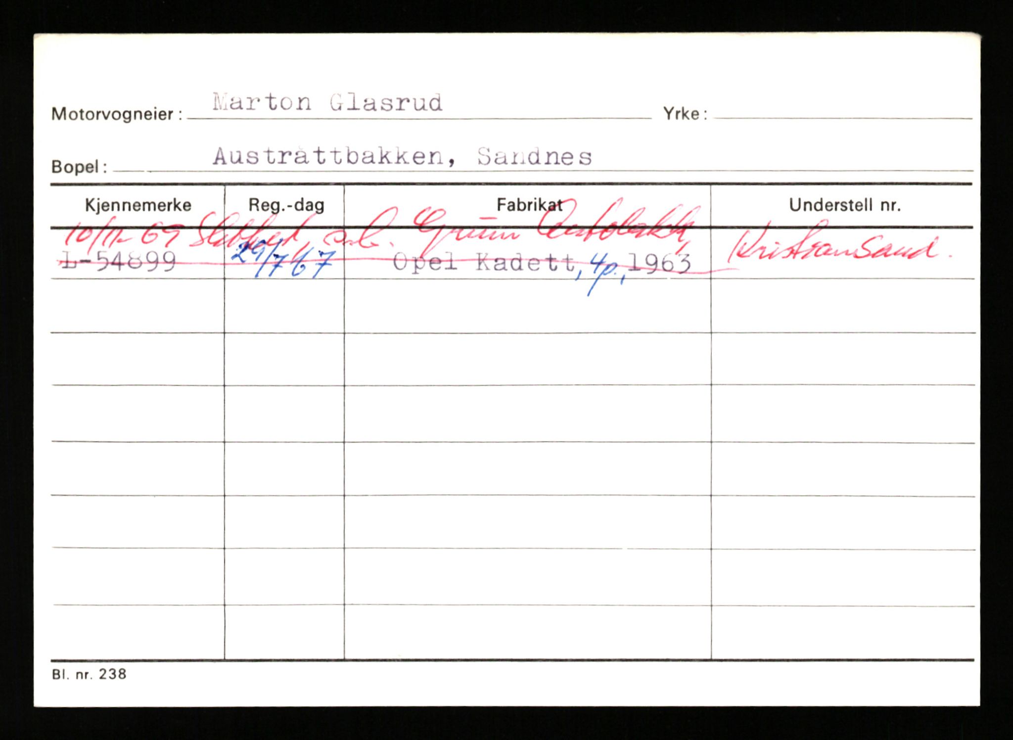 Stavanger trafikkstasjon, AV/SAST-A-101942/0/H/L0011: Gjestsen - Gunvaldsen, 1930-1971, s. 149