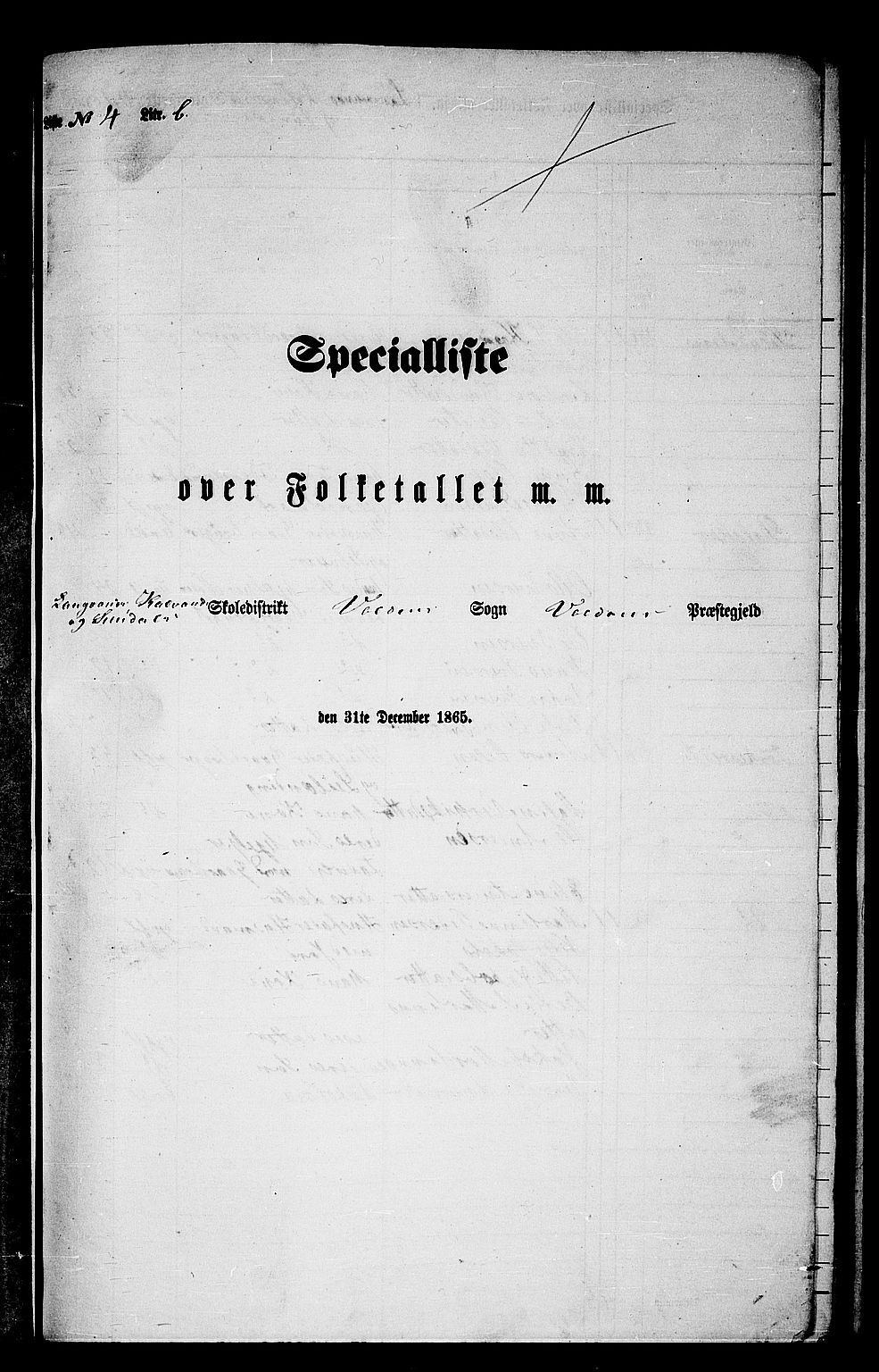 RA, Folketelling 1865 for 1519P Volda prestegjeld, 1865, s. 84