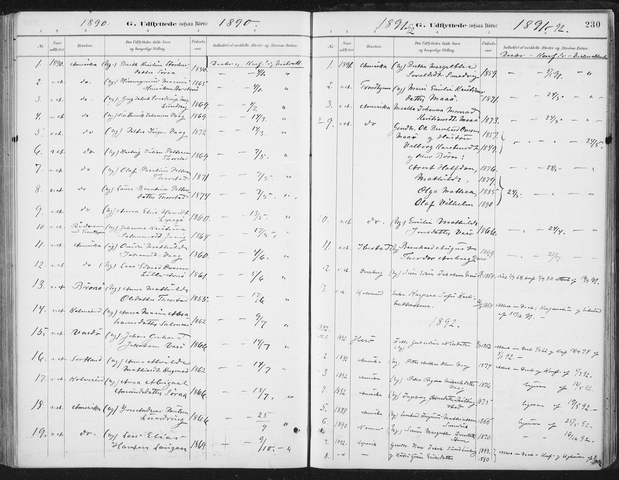 Ministerialprotokoller, klokkerbøker og fødselsregistre - Nord-Trøndelag, AV/SAT-A-1458/784/L0673: Ministerialbok nr. 784A08, 1888-1899, s. 230