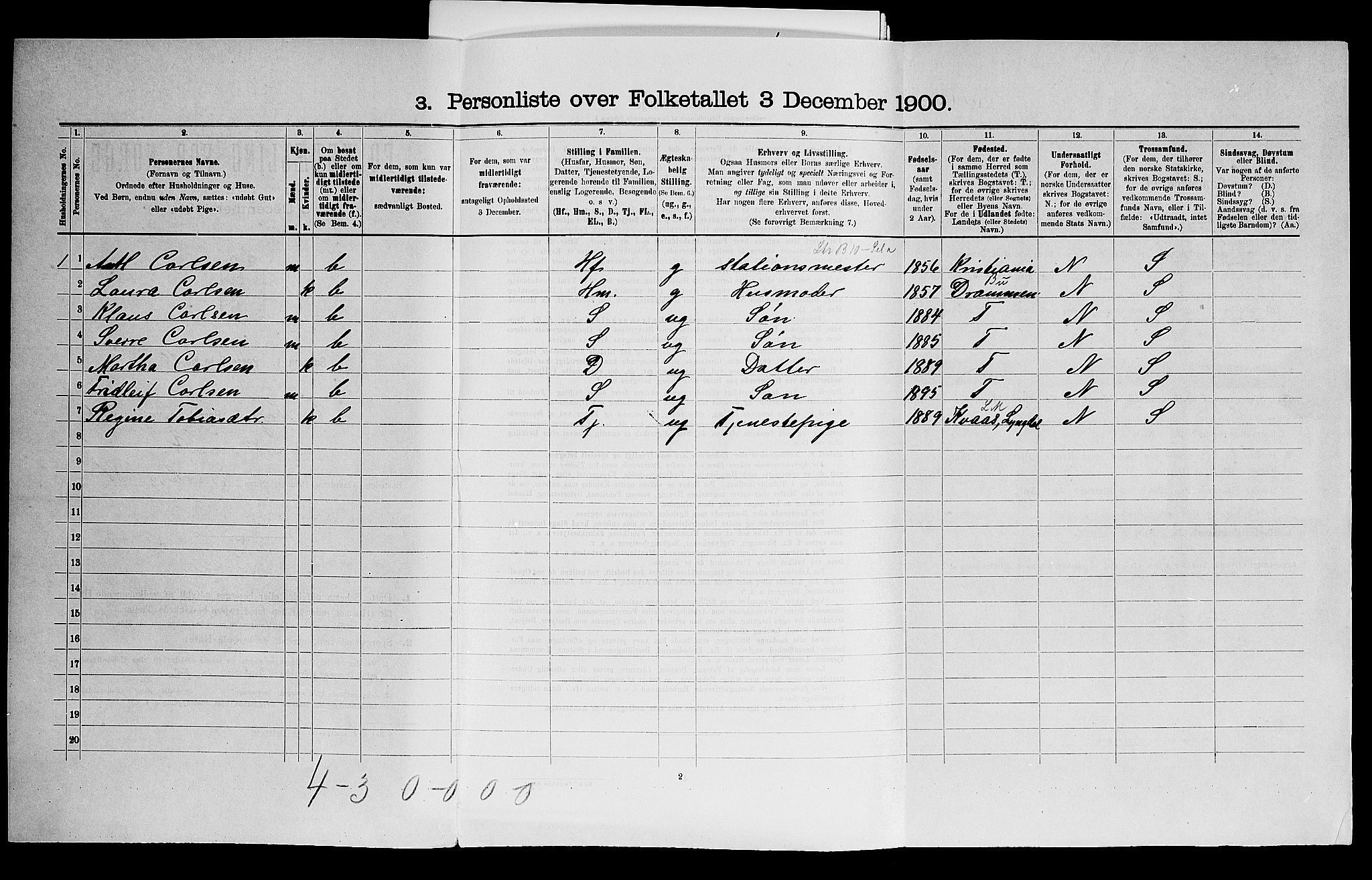 SAO, Folketelling 1900 for 0125 Eidsberg herred, 1900