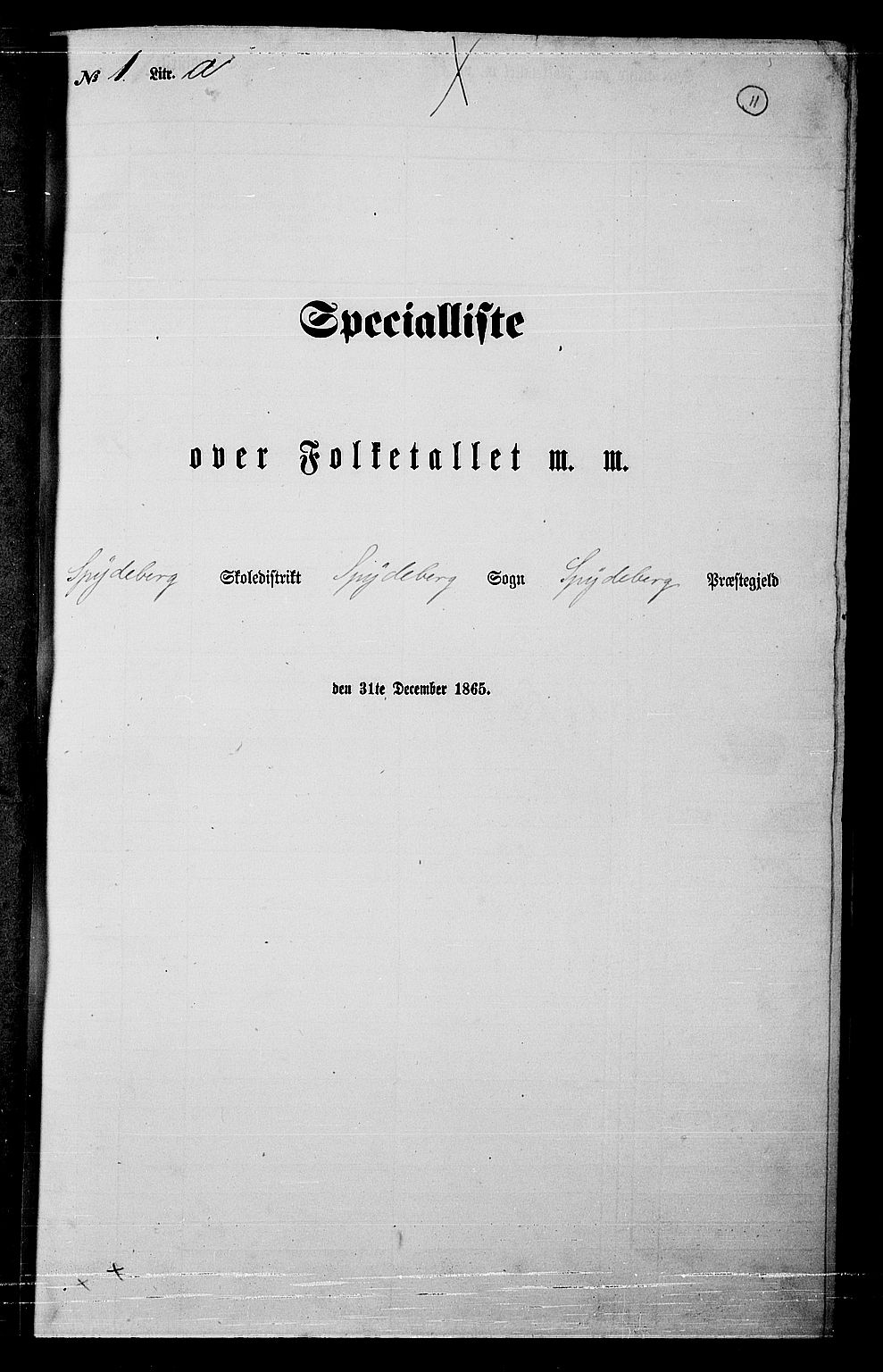 RA, Folketelling 1865 for 0123P Spydeberg prestegjeld, 1865, s. 10