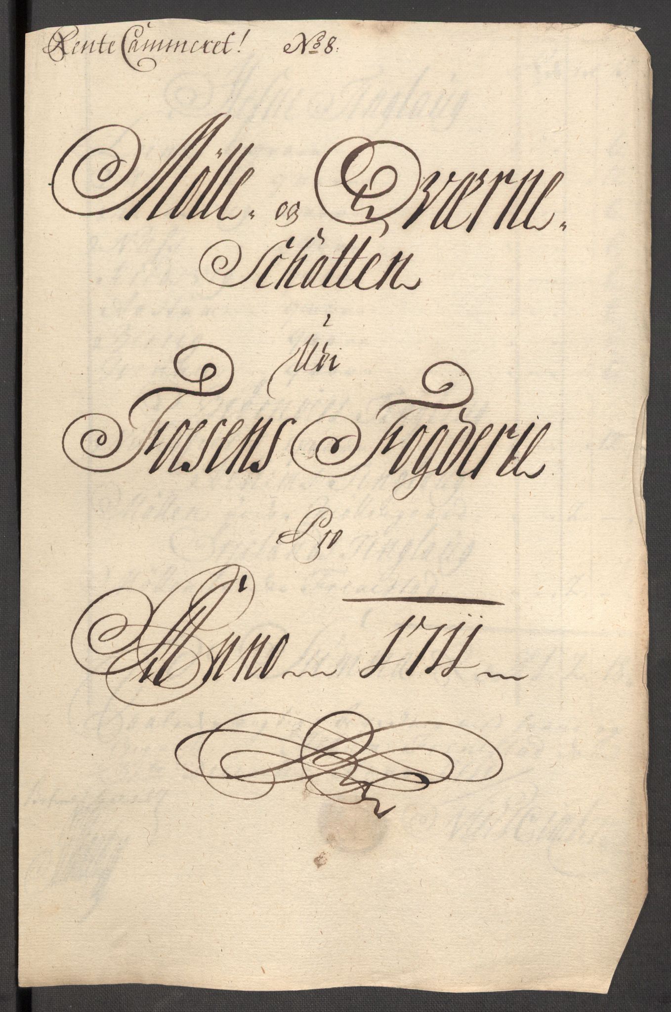 Rentekammeret inntil 1814, Reviderte regnskaper, Fogderegnskap, RA/EA-4092/R57/L3860: Fogderegnskap Fosen, 1711, s. 98