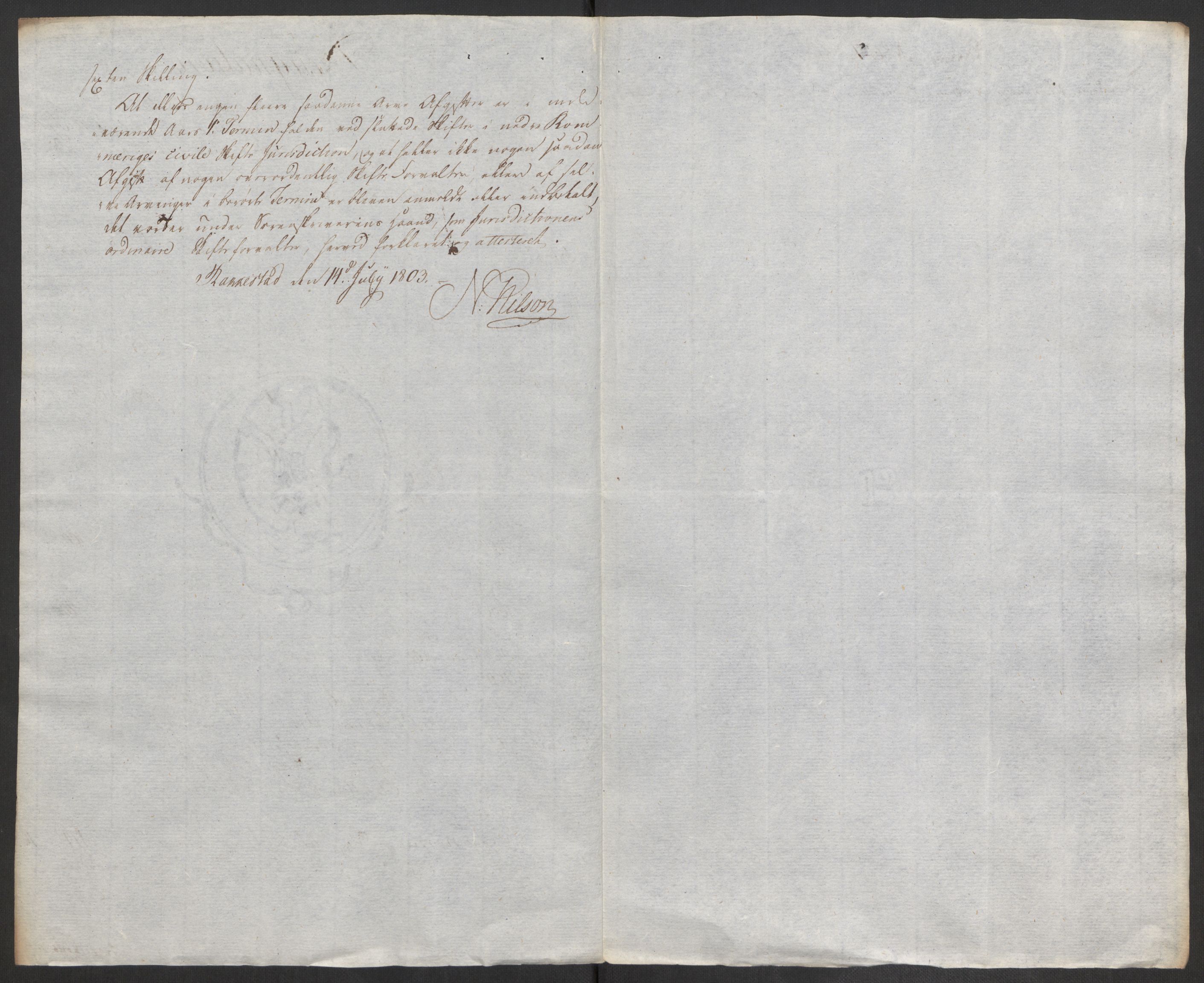 Rentekammeret inntil 1814, Reviderte regnskaper, Fogderegnskap, RA/EA-4092/R11/L0679: Fogderegnskap Nedre Romerike, 1803, s. 256