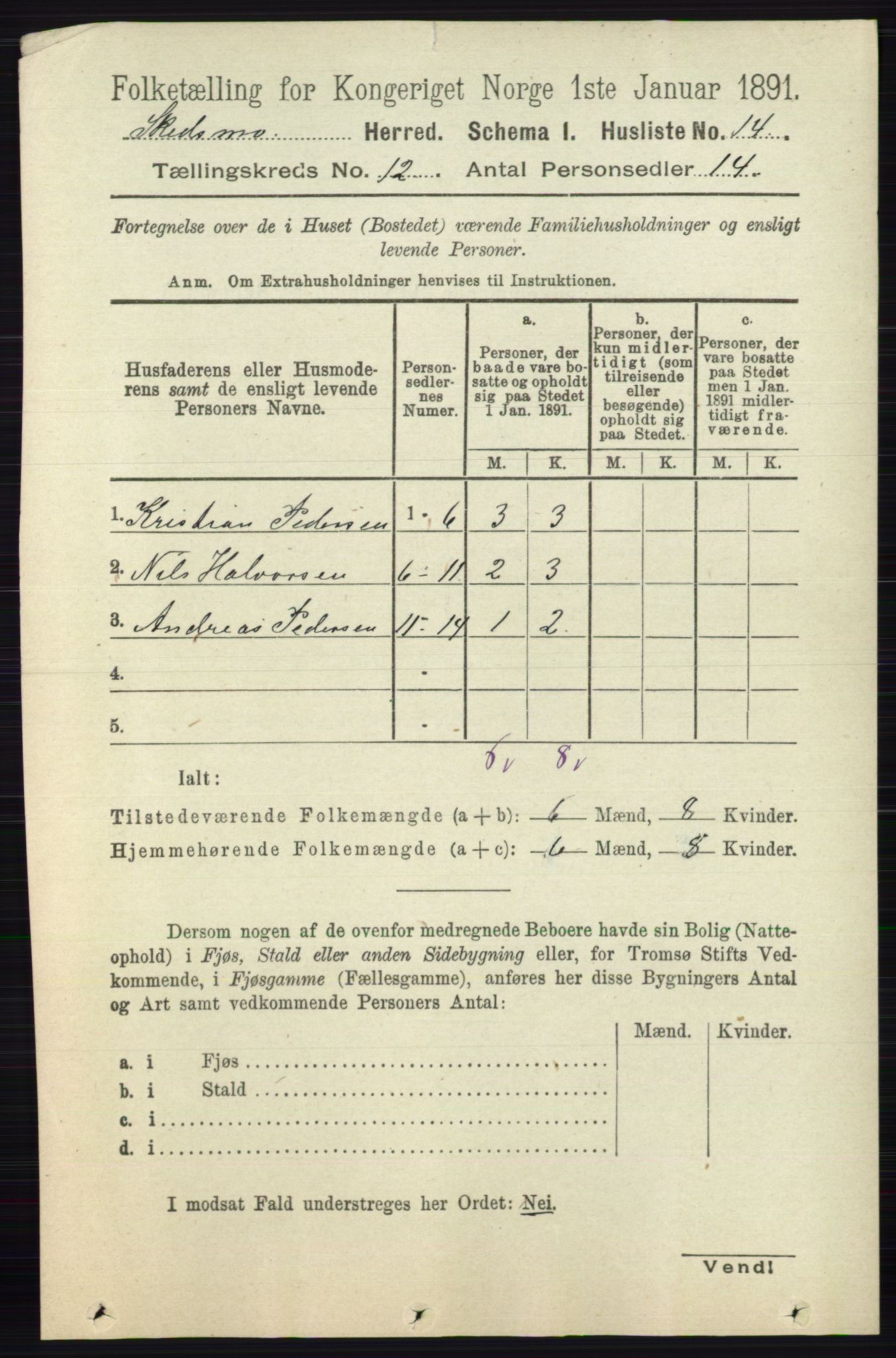 RA, Folketelling 1891 for 0231 Skedsmo herred, 1891, s. 6702