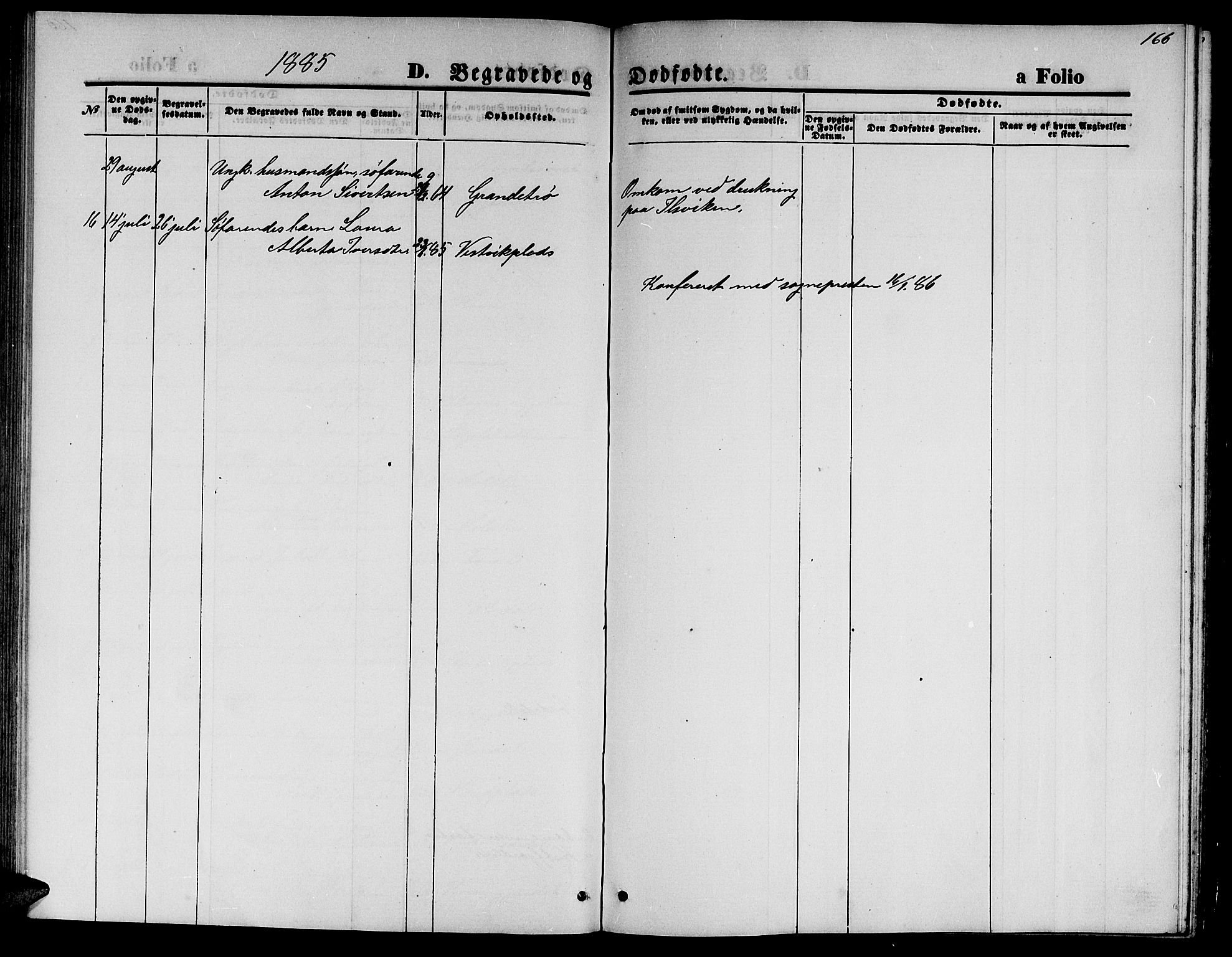 Ministerialprotokoller, klokkerbøker og fødselsregistre - Nord-Trøndelag, AV/SAT-A-1458/744/L0422: Klokkerbok nr. 744C01, 1871-1885, s. 166