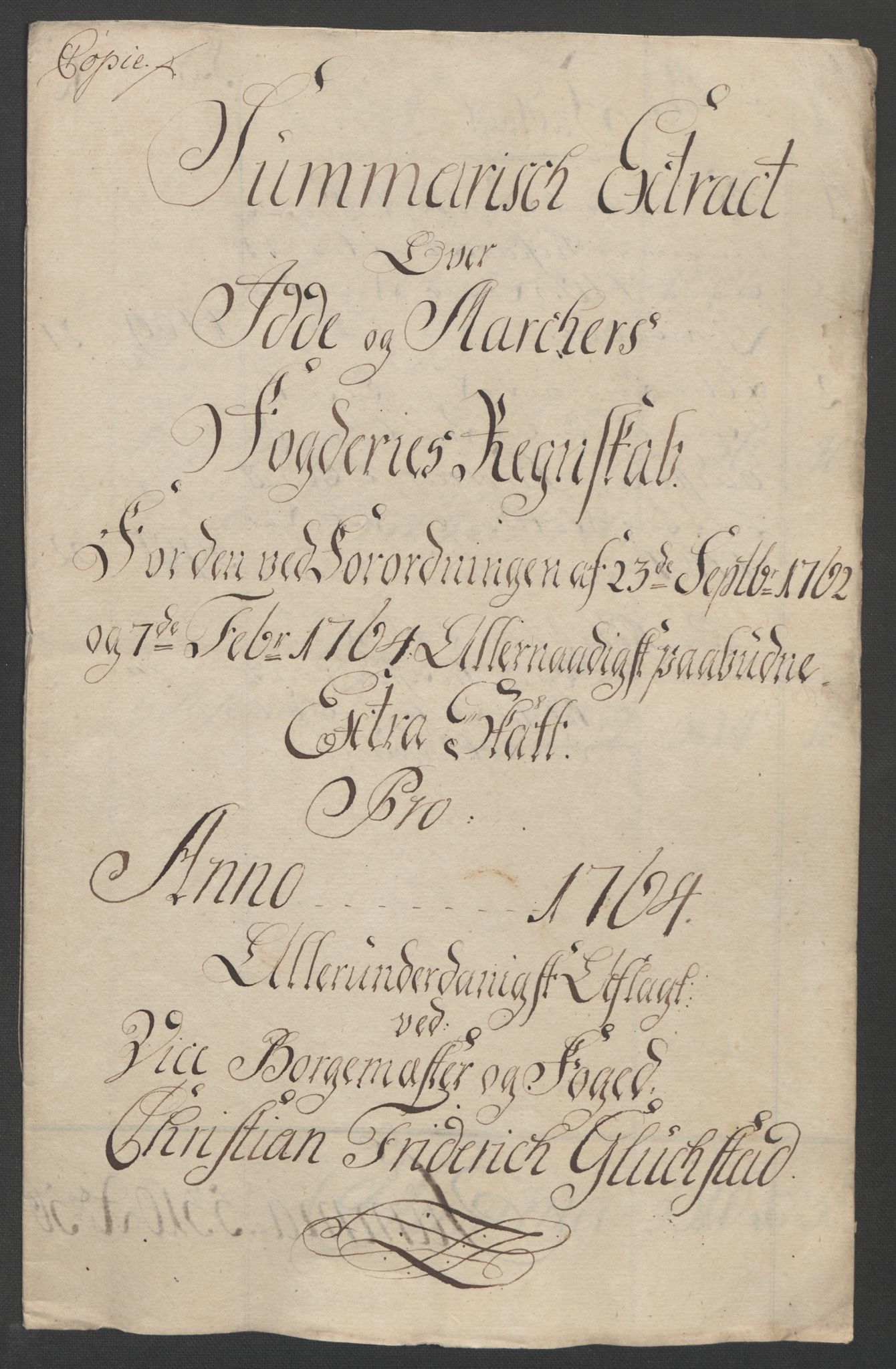 Rentekammeret inntil 1814, Reviderte regnskaper, Fogderegnskap, AV/RA-EA-4092/R01/L0097: Ekstraskatten Idd og Marker, 1756-1767, s. 207