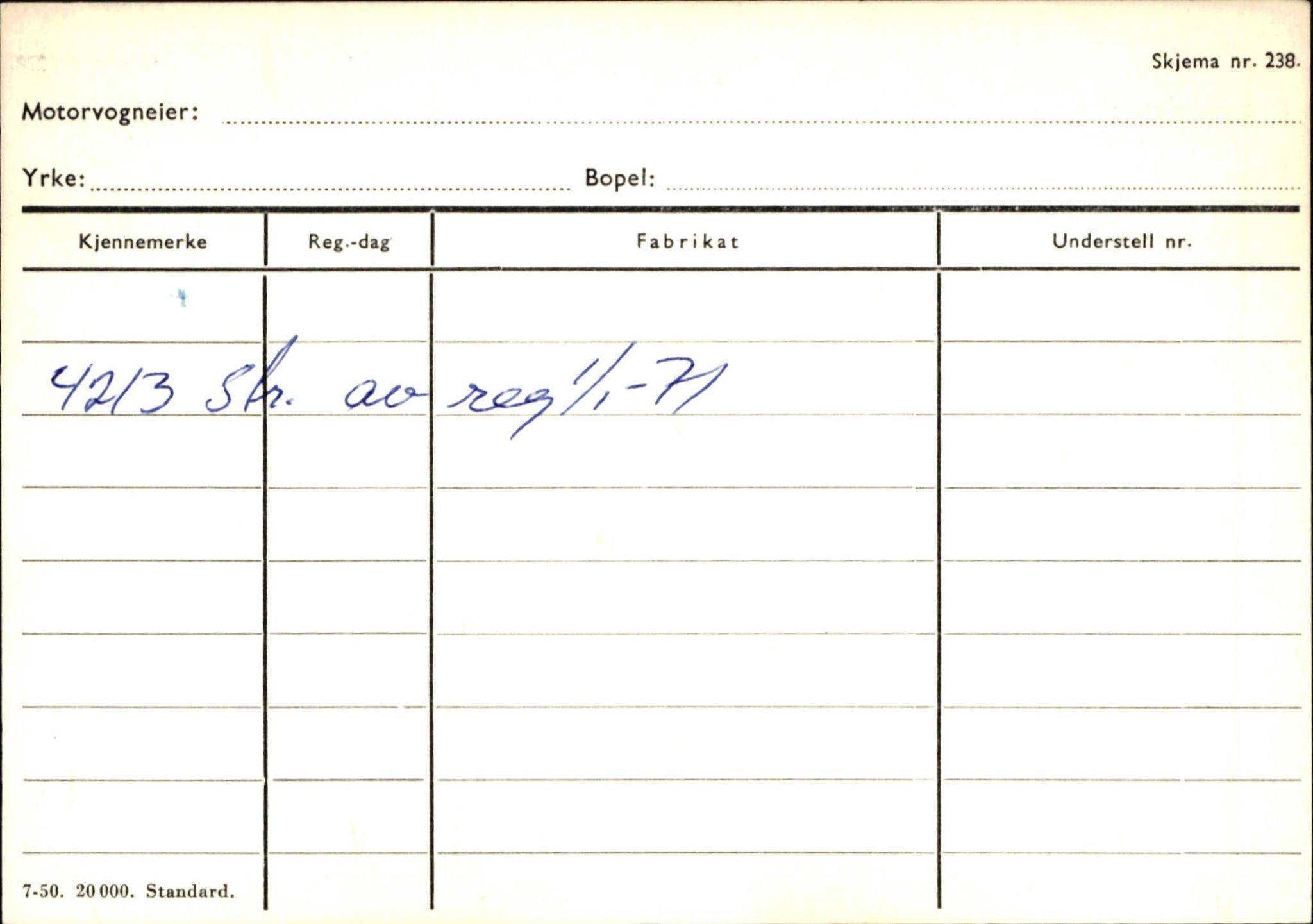 Statens vegvesen, Sogn og Fjordane vegkontor, AV/SAB-A-5301/4/F/L0125: Eigarregister Sogndal V-Å. Aurland A-Å. Fjaler A-N, 1945-1975, s. 1176