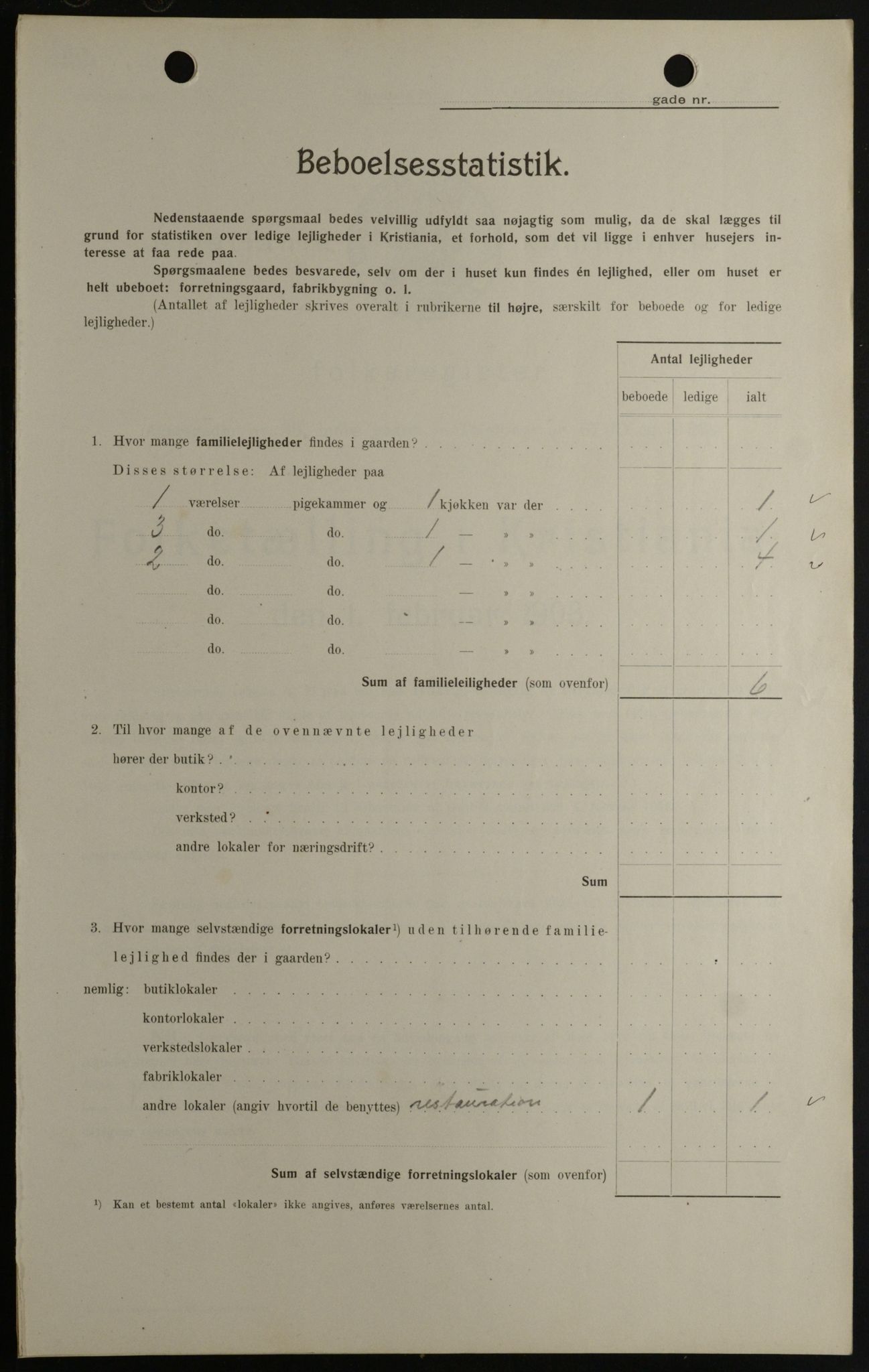 OBA, Kommunal folketelling 1.2.1908 for Kristiania kjøpstad, 1908, s. 95599