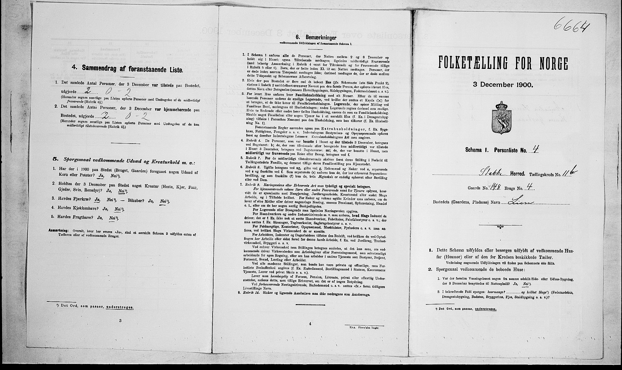 RA, Folketelling 1900 for 0720 Stokke herred, 1900, s. 1853