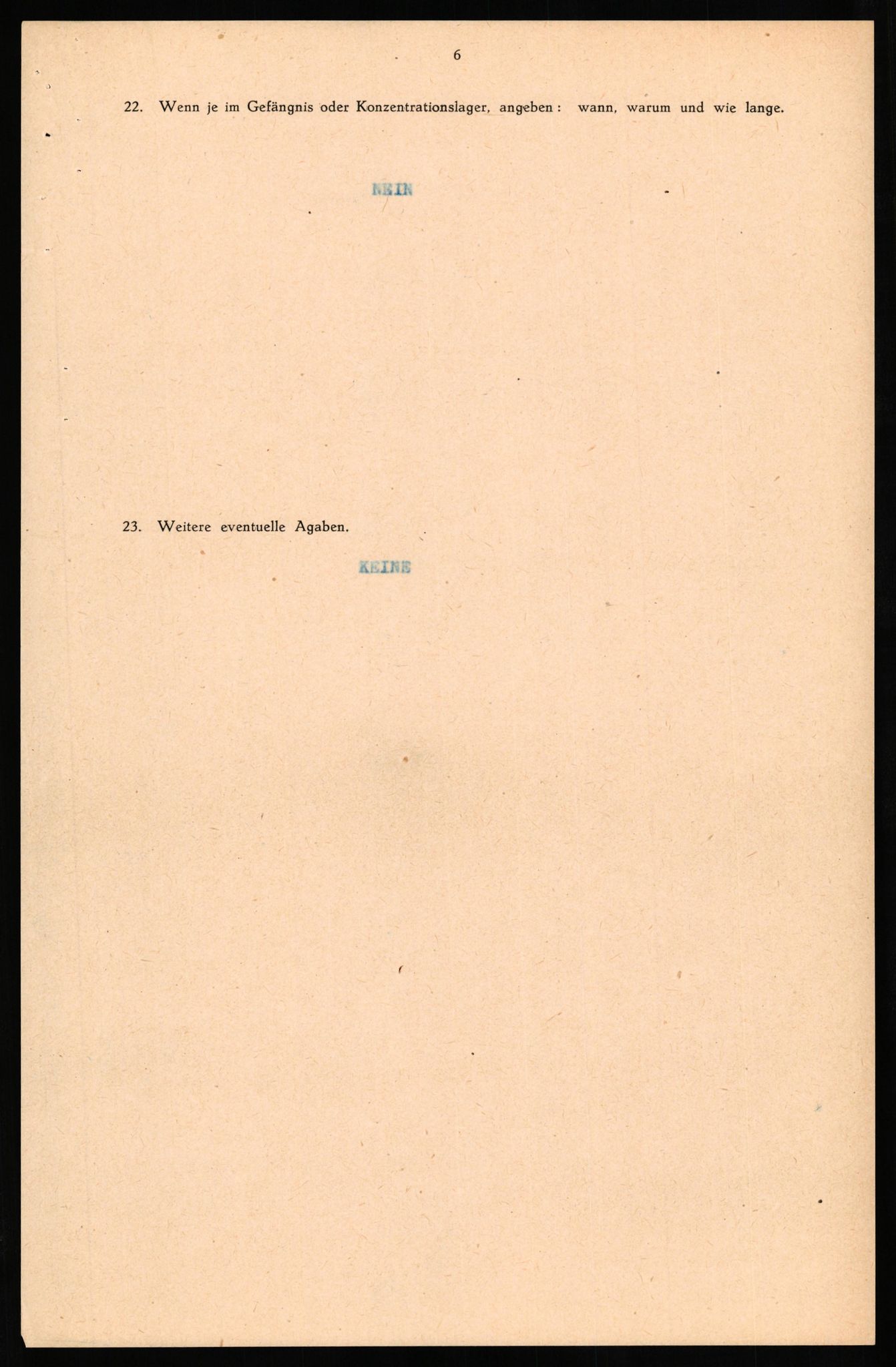 Forsvaret, Forsvarets overkommando II, AV/RA-RAFA-3915/D/Db/L0029: CI Questionaires. Tyske okkupasjonsstyrker i Norge. Tyskere., 1945-1946, s. 90