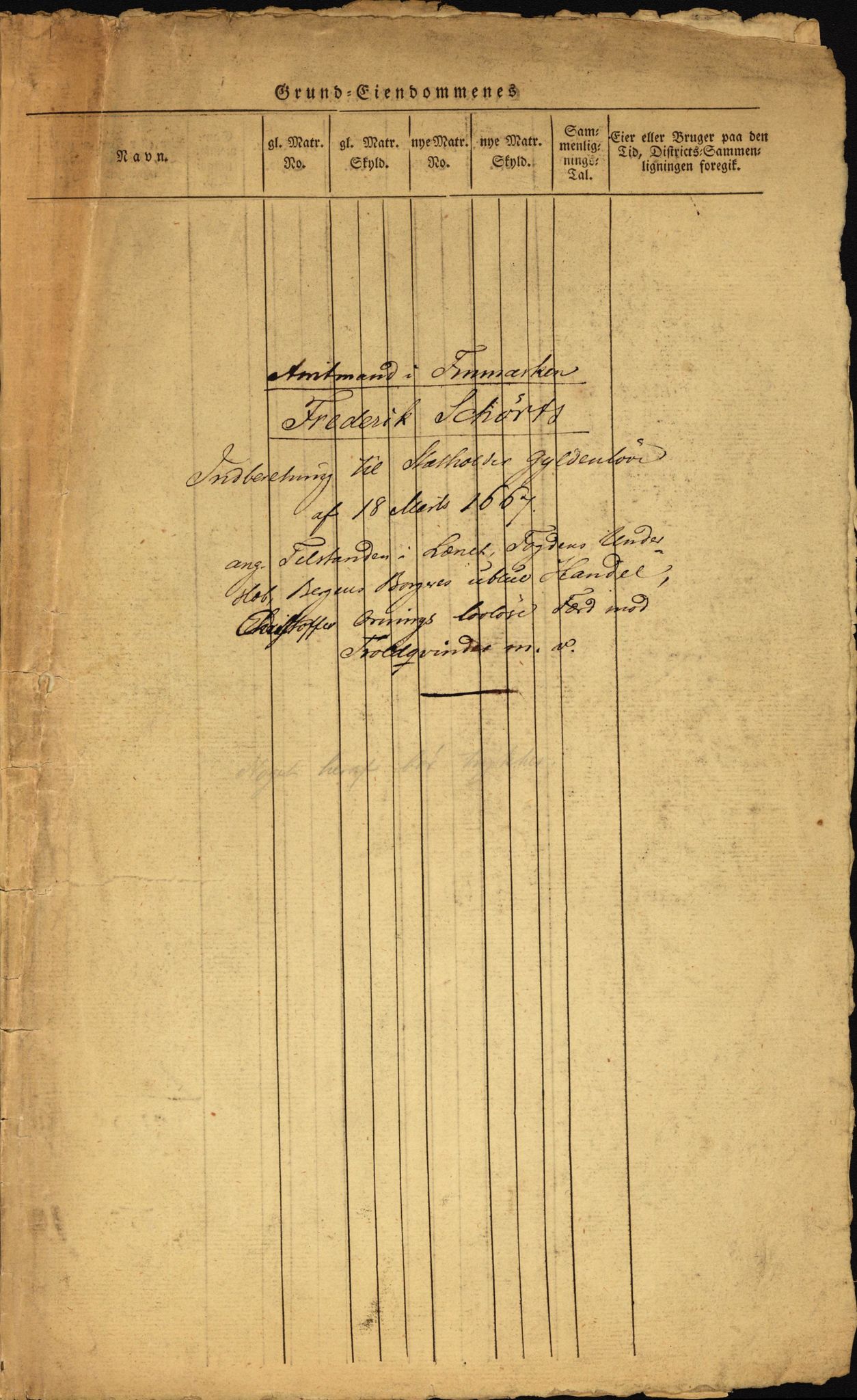 Stattholderembetet 1572-1771, AV/RA-EA-2870/El/L0024/0006: Forskjellige pakkesaker / Om Finnmark, 1666-1667