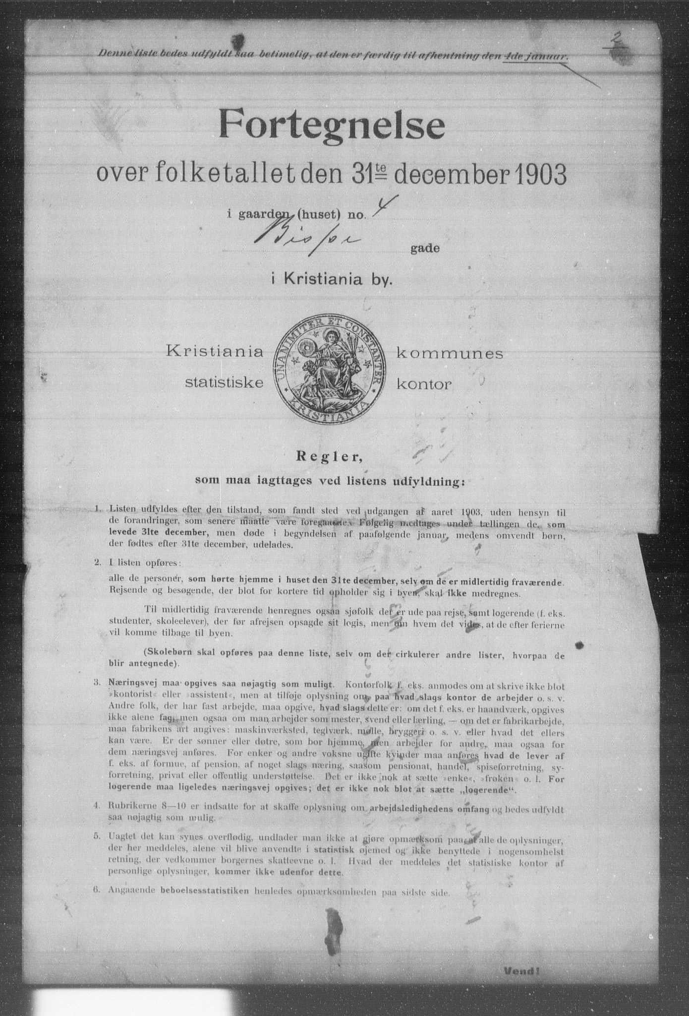 OBA, Kommunal folketelling 31.12.1903 for Kristiania kjøpstad, 1903, s. 1182