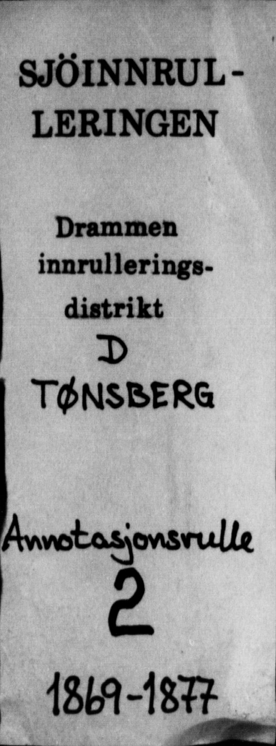 Tønsberg innrulleringskontor, SAKO/A-786/F/Fb/L0002: Annotasjonsrulle Patent nr. 1-2635, 1869-1877, s. 1