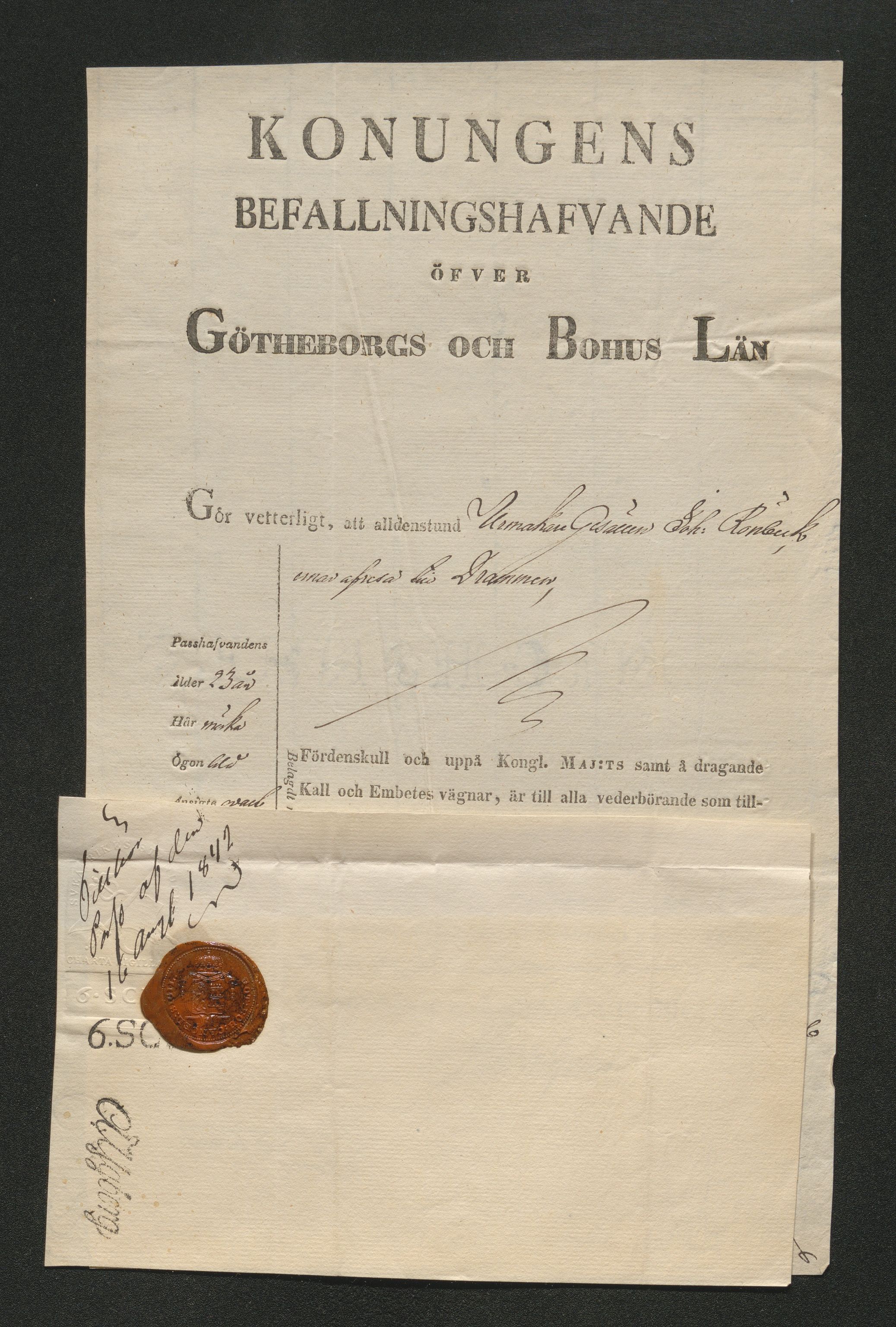 Drammen politikammer, AV/SAKO-A-623/I/Ia/Iab/L0006: Innleverte pass, 1841-1842, s. 538