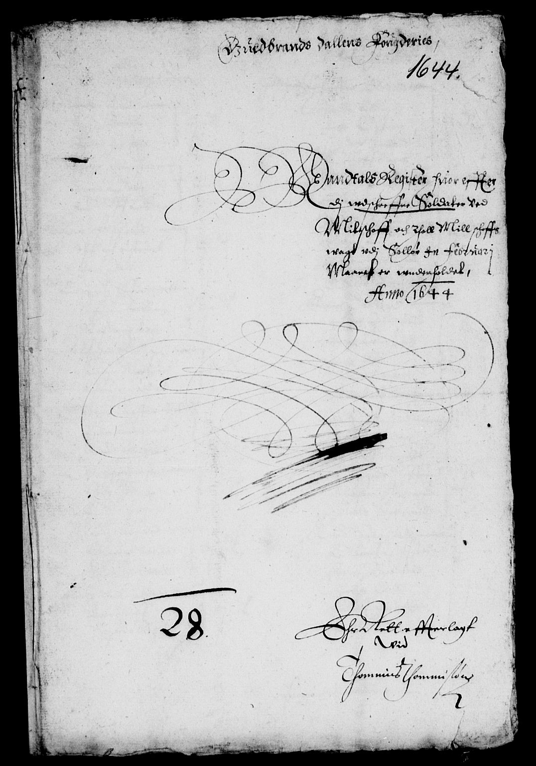 Rentekammeret inntil 1814, Reviderte regnskaper, Lensregnskaper, RA/EA-5023/R/Rb/Rba/L0178: Akershus len, 1644