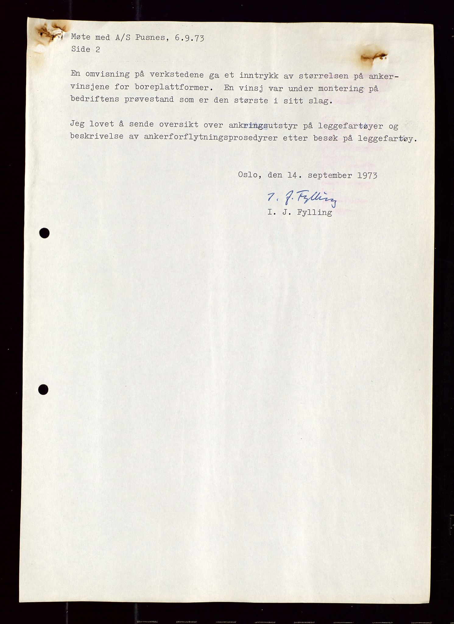 Industridepartementet, Oljekontoret, AV/SAST-A-101348/Di/L0001: DWP, møter juni - november, komiteemøter nr. 19 - 26, 1973-1974, s. 250