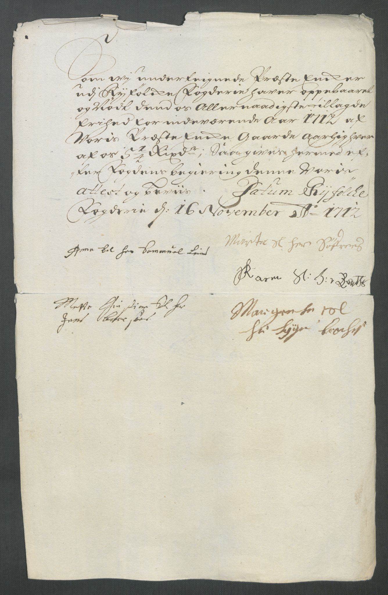 Rentekammeret inntil 1814, Reviderte regnskaper, Fogderegnskap, RA/EA-4092/R47/L2865: Fogderegnskap Ryfylke, 1712, s. 278