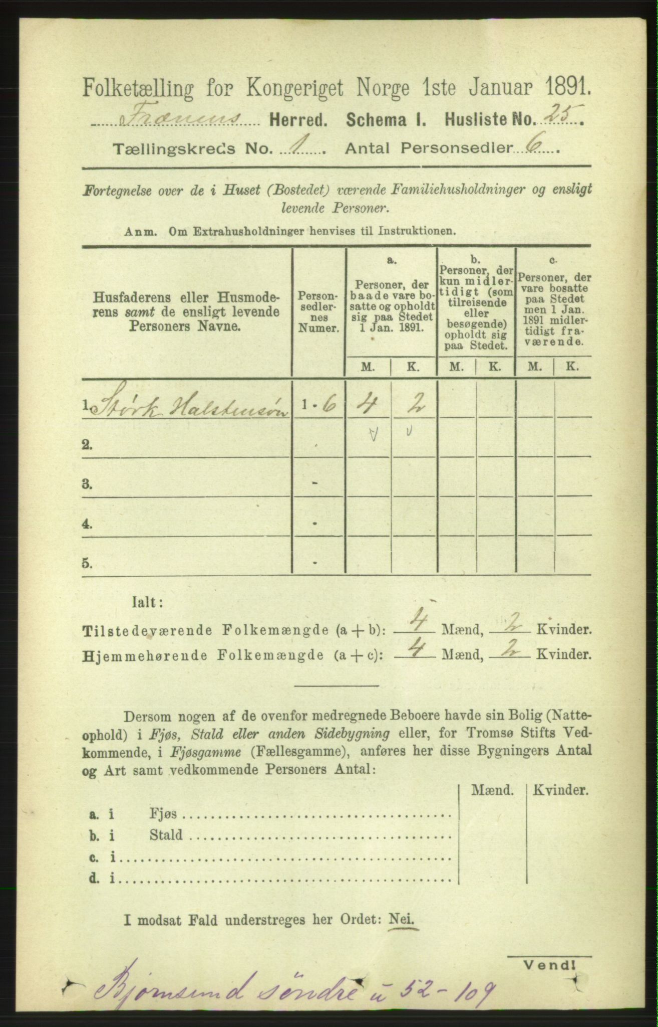 RA, Folketelling 1891 for 1548 Fræna herred, 1891, s. 48