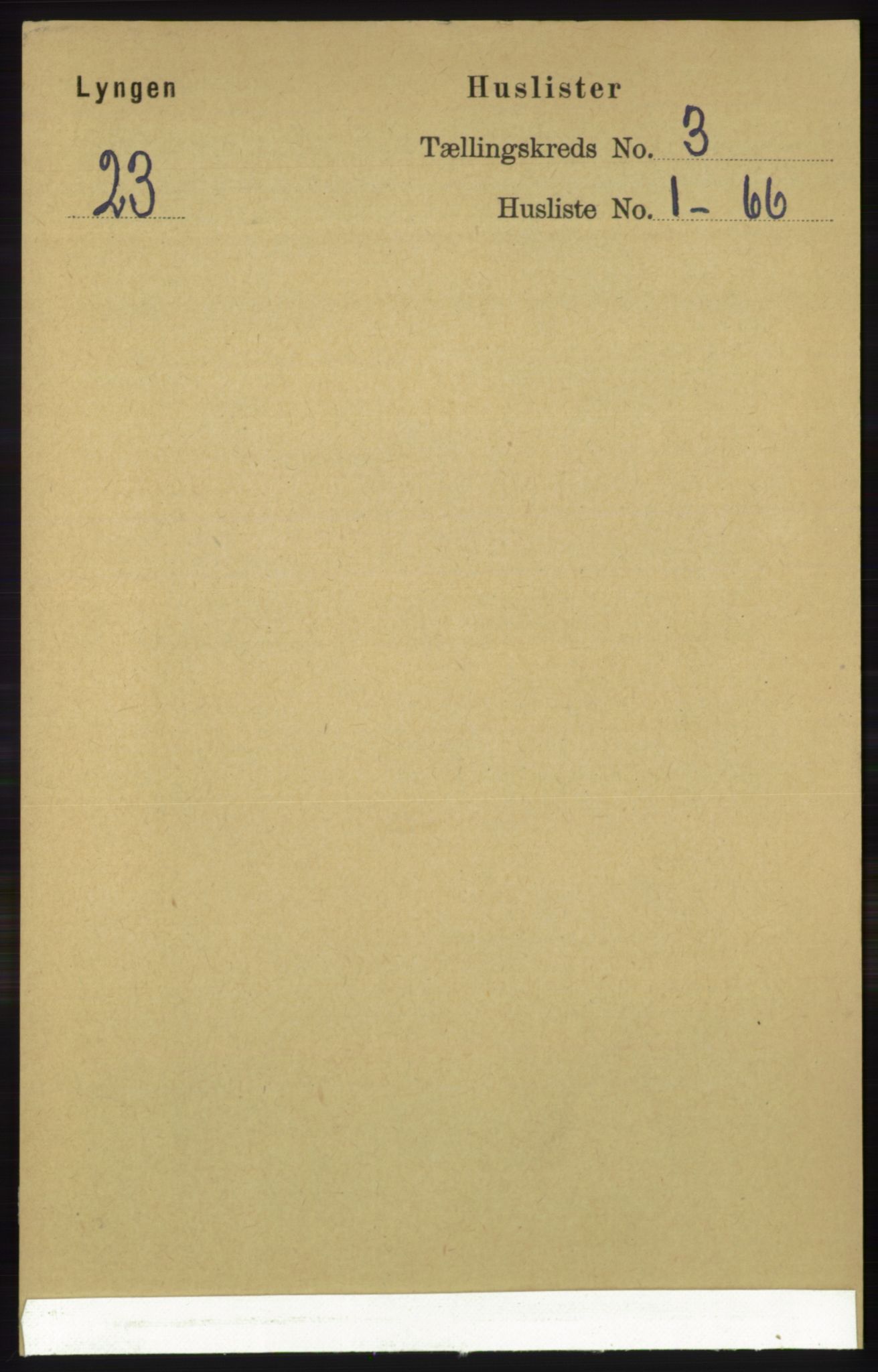 RA, Folketelling 1891 for 1938 Lyngen herred, 1891, s. 3069