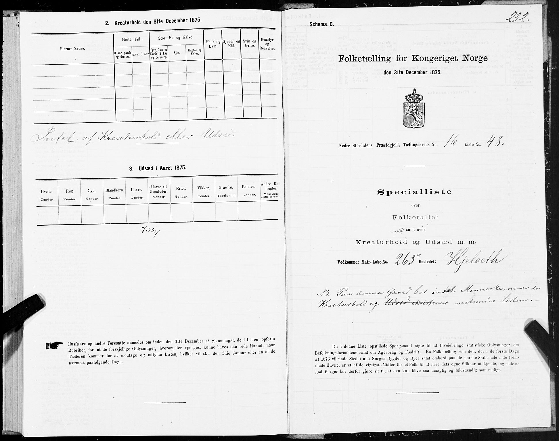 SAT, Folketelling 1875 for 1714P Nedre Stjørdal prestegjeld, 1875, s. 8232