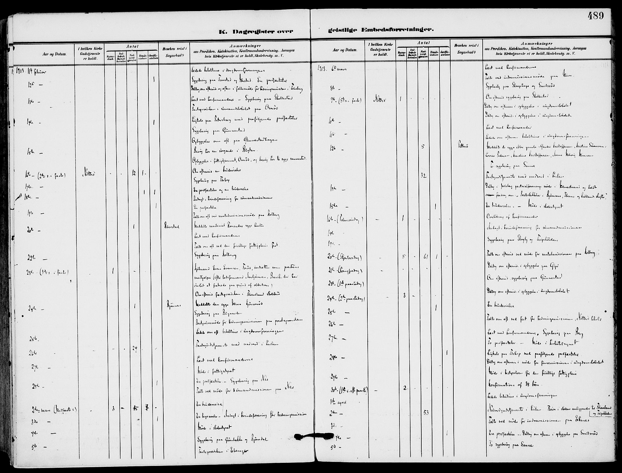 Nøtterøy kirkebøker, AV/SAKO-A-354/F/Fa/L0010: Ministerialbok nr. I 10, 1908-1919, s. 489