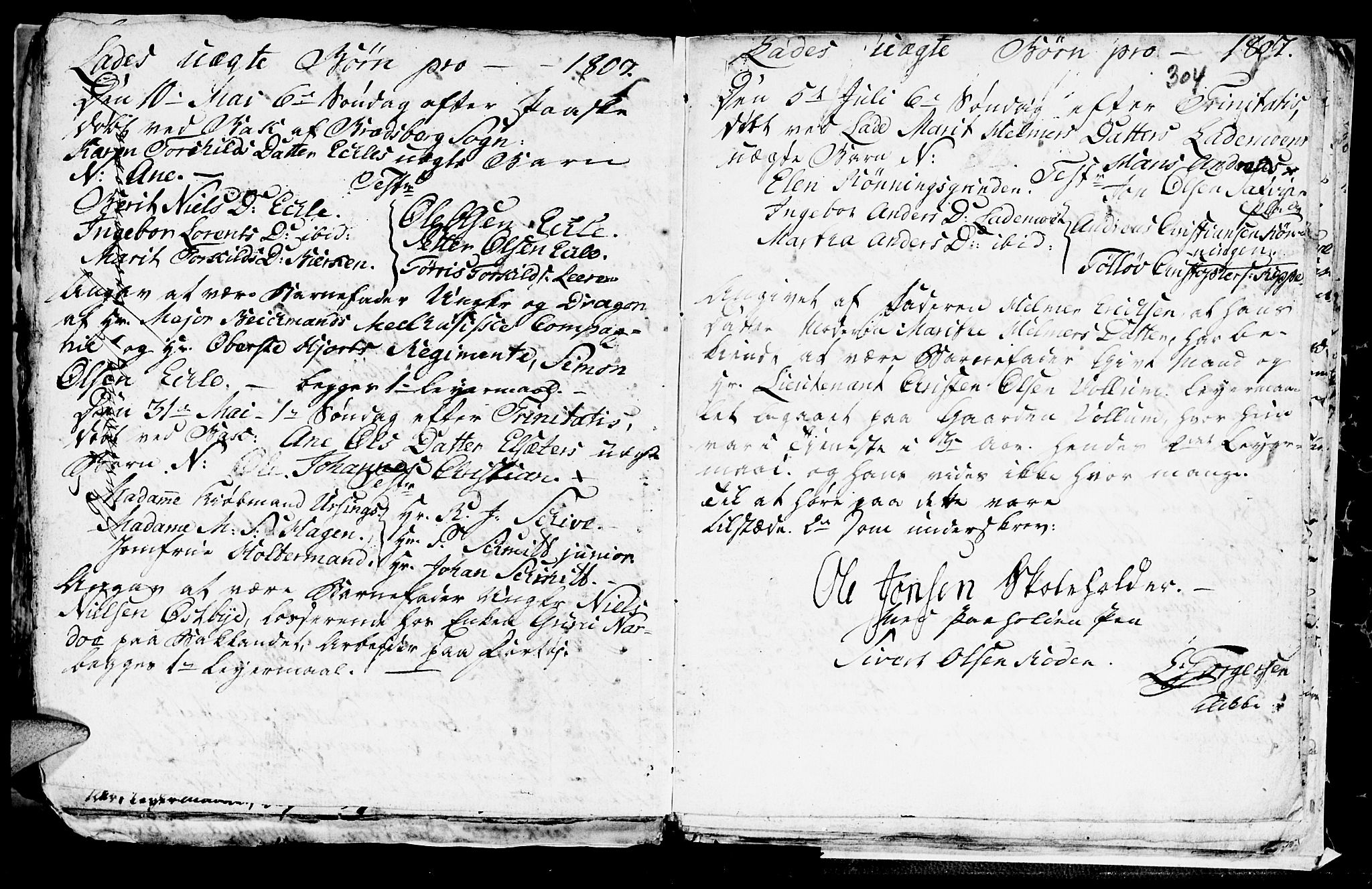 Ministerialprotokoller, klokkerbøker og fødselsregistre - Sør-Trøndelag, SAT/A-1456/606/L0305: Klokkerbok nr. 606C01, 1757-1819, s. 304