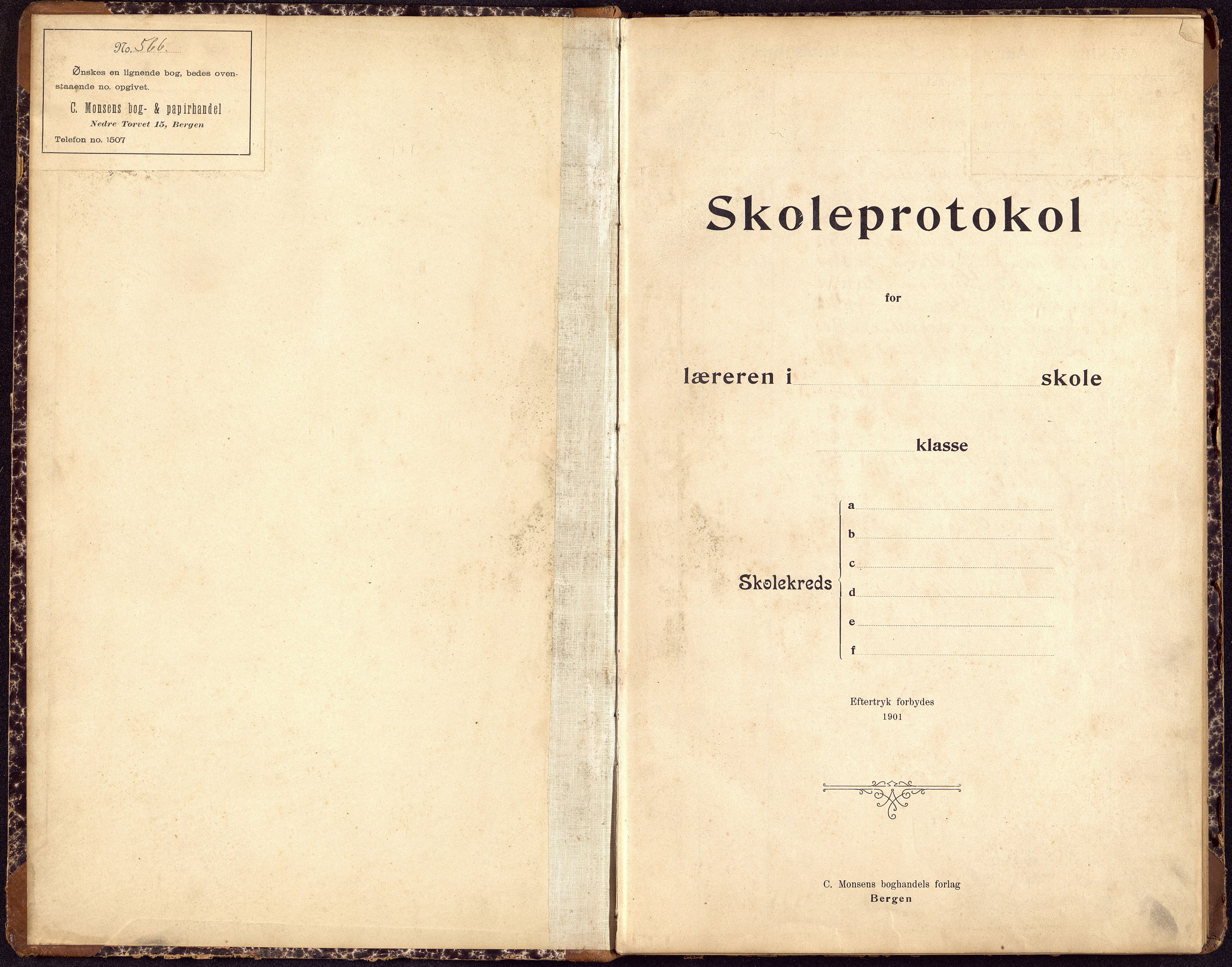 Bjelland kommune - Skolestyret, ARKSOR/1021BJ510/H/L0008: Skoleprotokoll, Trygsland og Haraldstad, 1907-1920