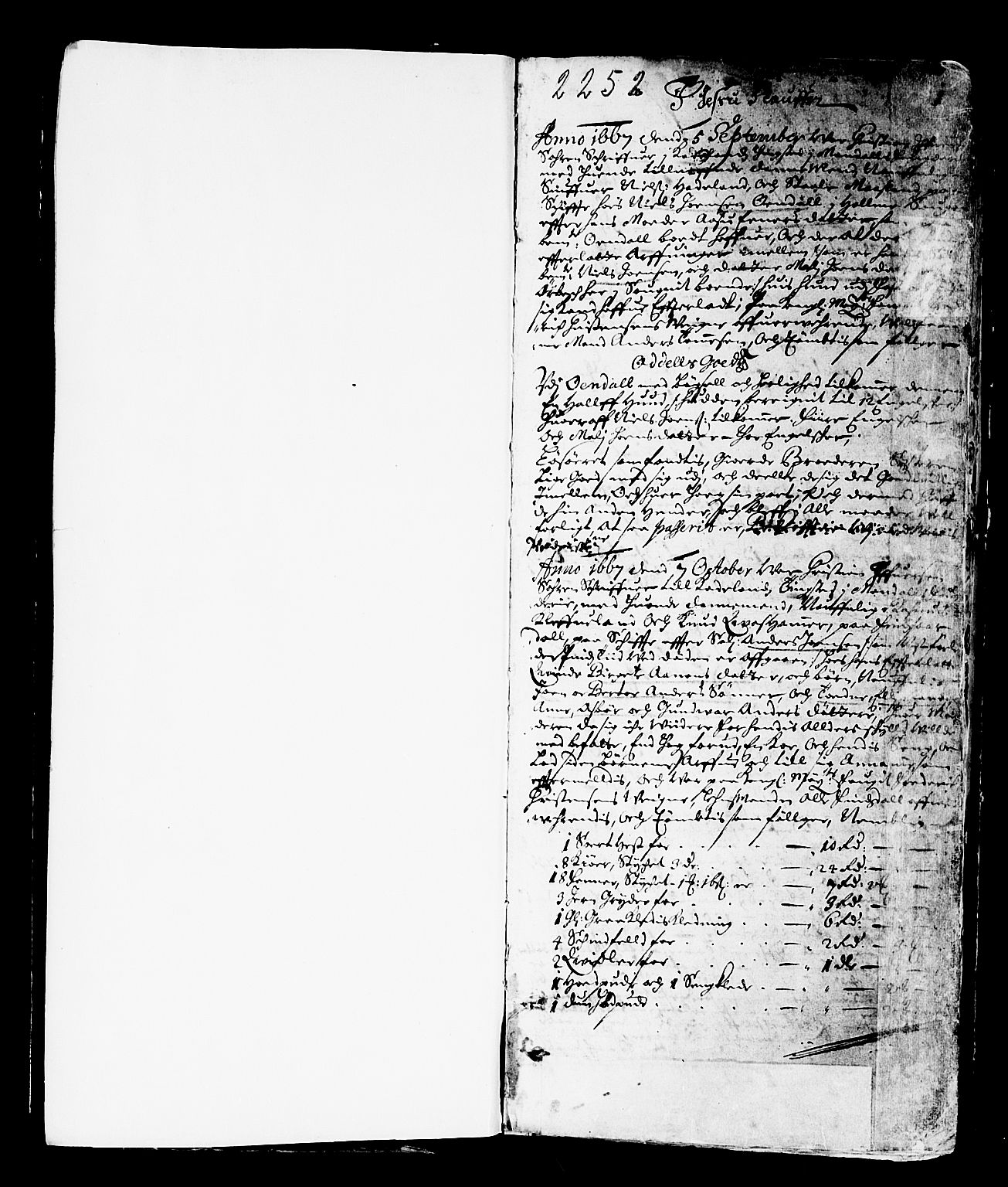 Mandal sorenskriveri, SAK/1221-0005/001/H/Hc/L0001: Skifteprotokoll nr 1 med register, 1667-1677, s. 0b-1a