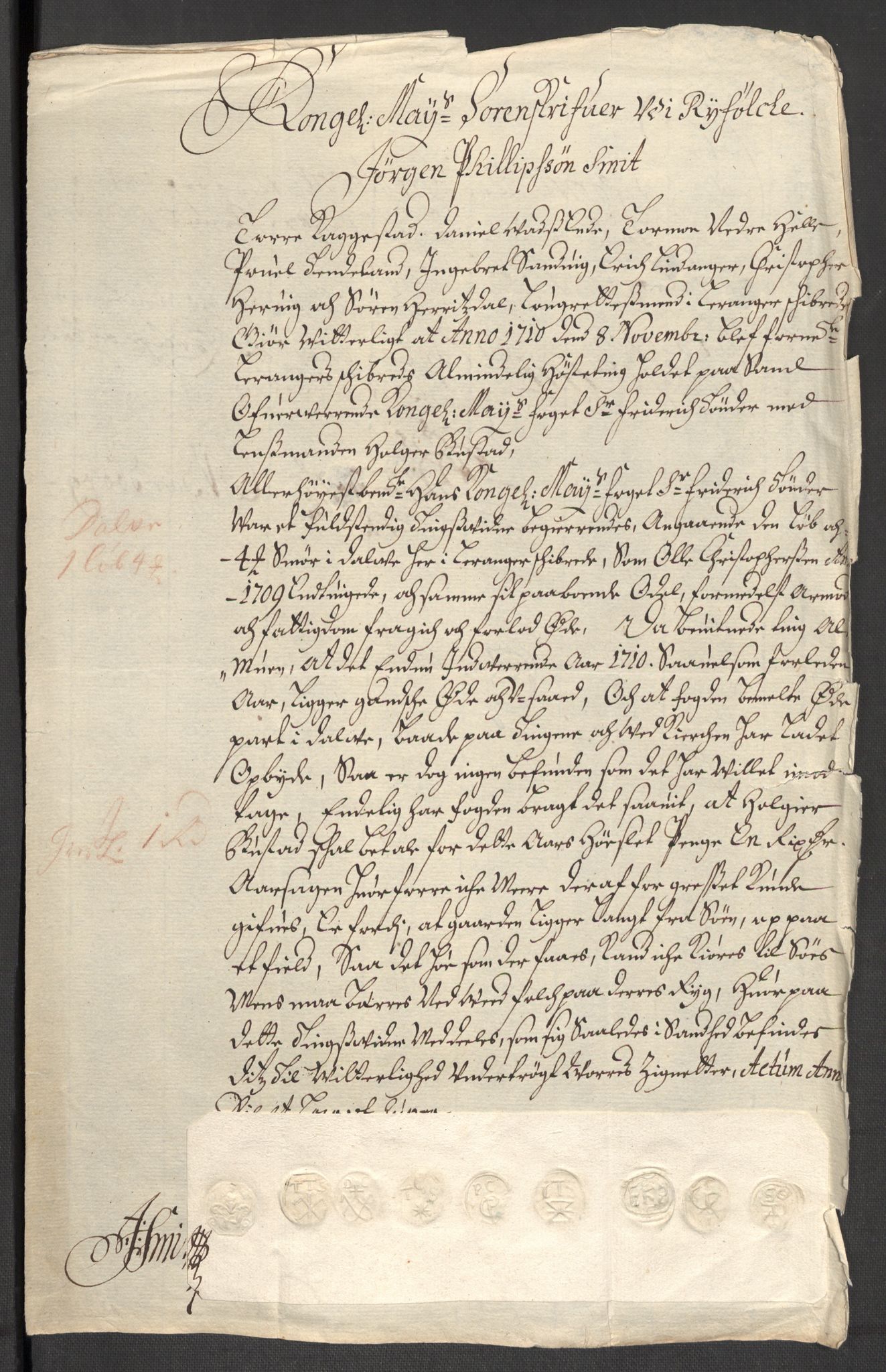Rentekammeret inntil 1814, Reviderte regnskaper, Fogderegnskap, RA/EA-4092/R47/L2862: Fogderegnskap Ryfylke, 1710, s. 87