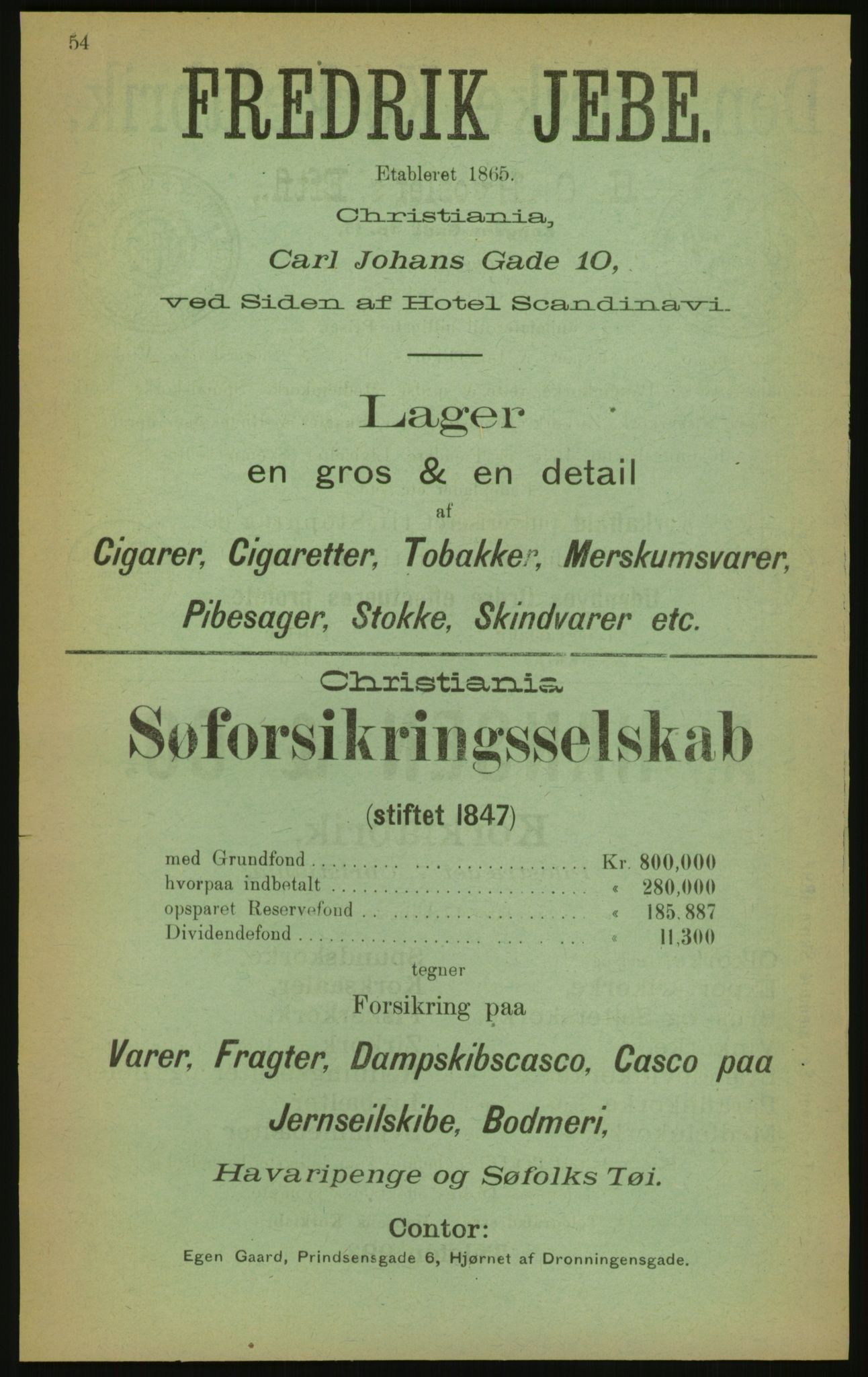 Kristiania/Oslo adressebok, PUBL/-, 1897, s. 54