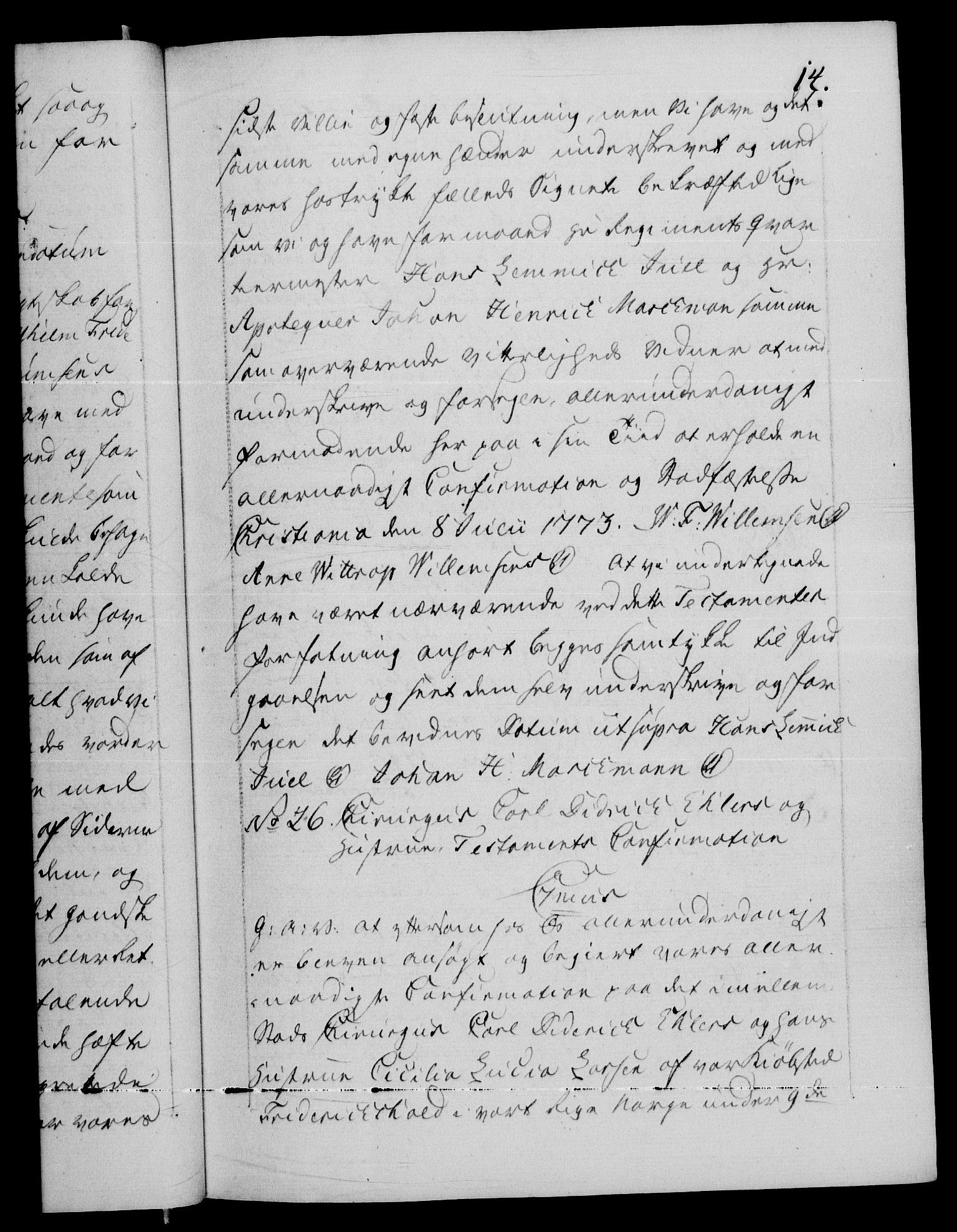 Danske Kanselli 1572-1799, AV/RA-EA-3023/F/Fc/Fca/Fcaa/L0053: Norske registre, 1790-1791, s. 14a
